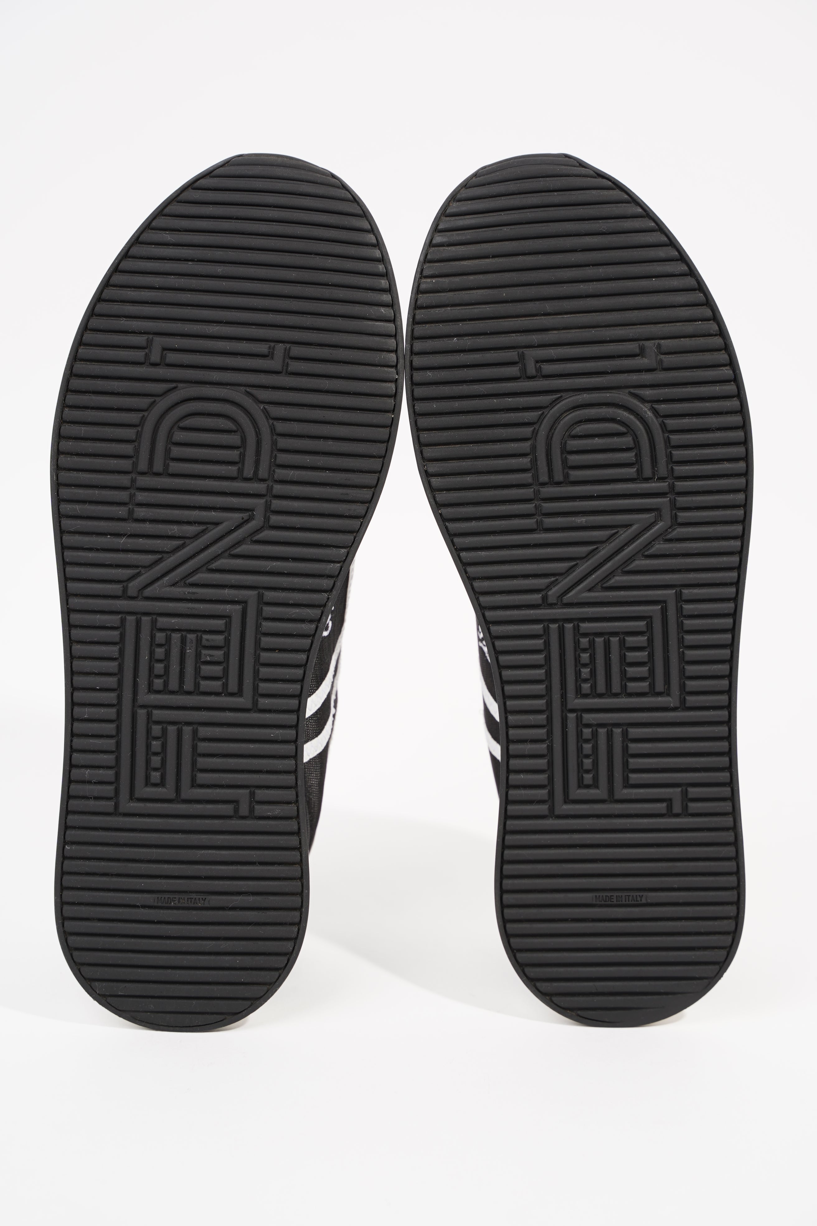 Fendi Womens Freedom Sneaker Black White EU 36.5 / UK 3.5