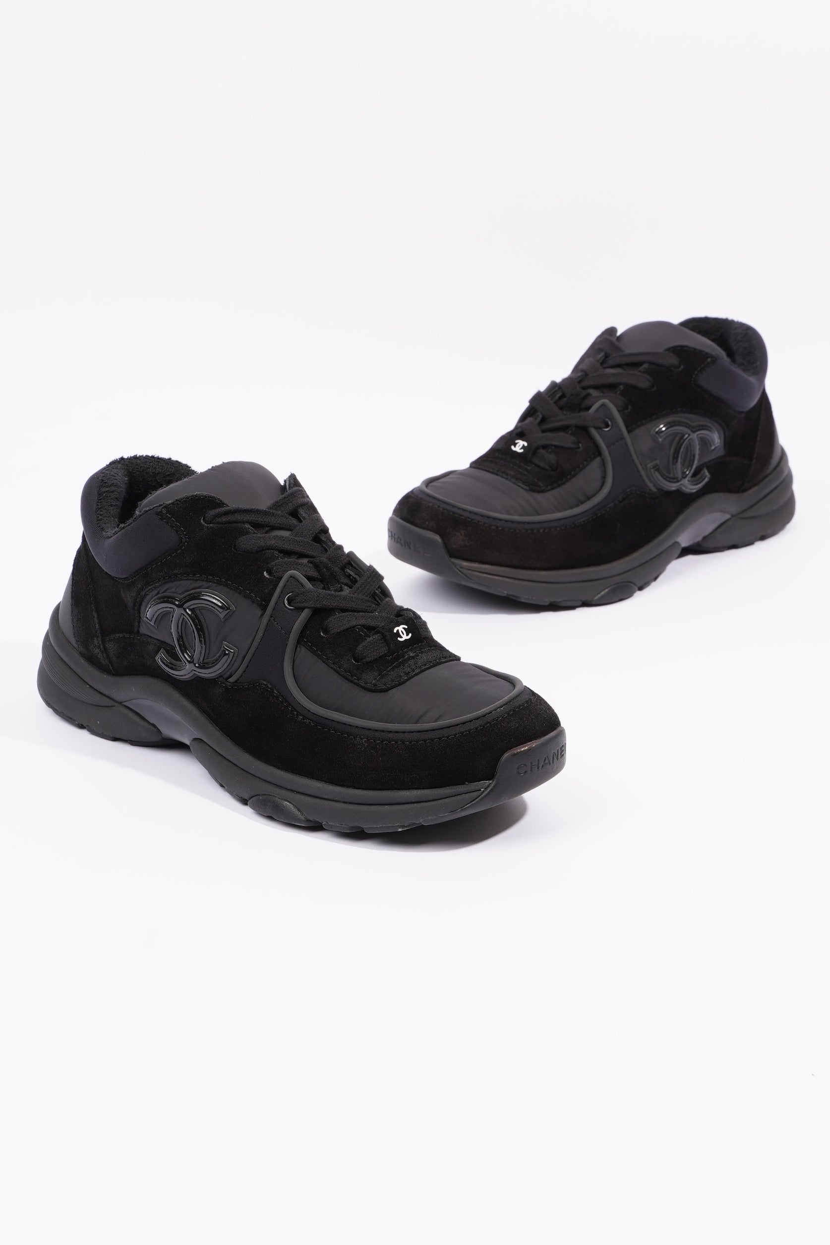 Chanel Womens Runners Black EU 38.5 / UK  5.5