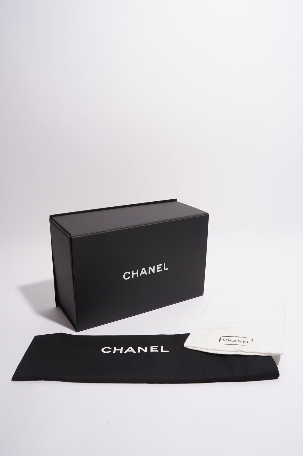 Chanel Womens Lambskin Rectangular Single Flap Black Small