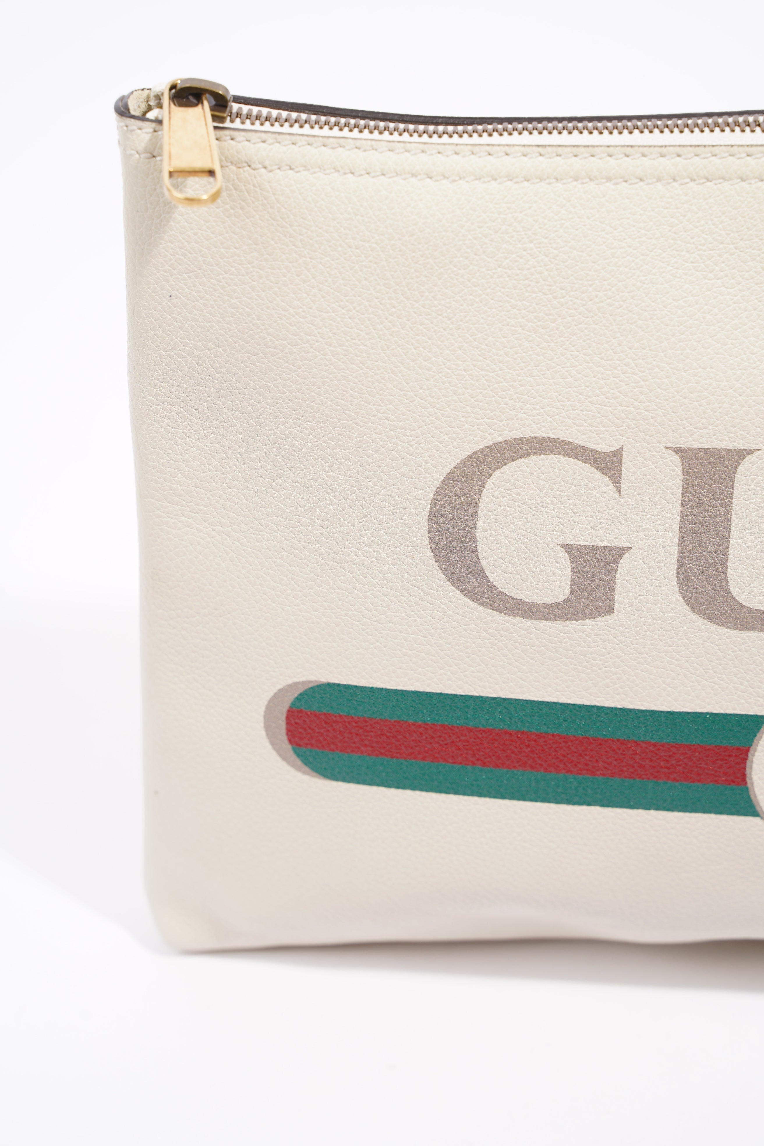 Gucci Womens Portfolio Clutch Bag Cream