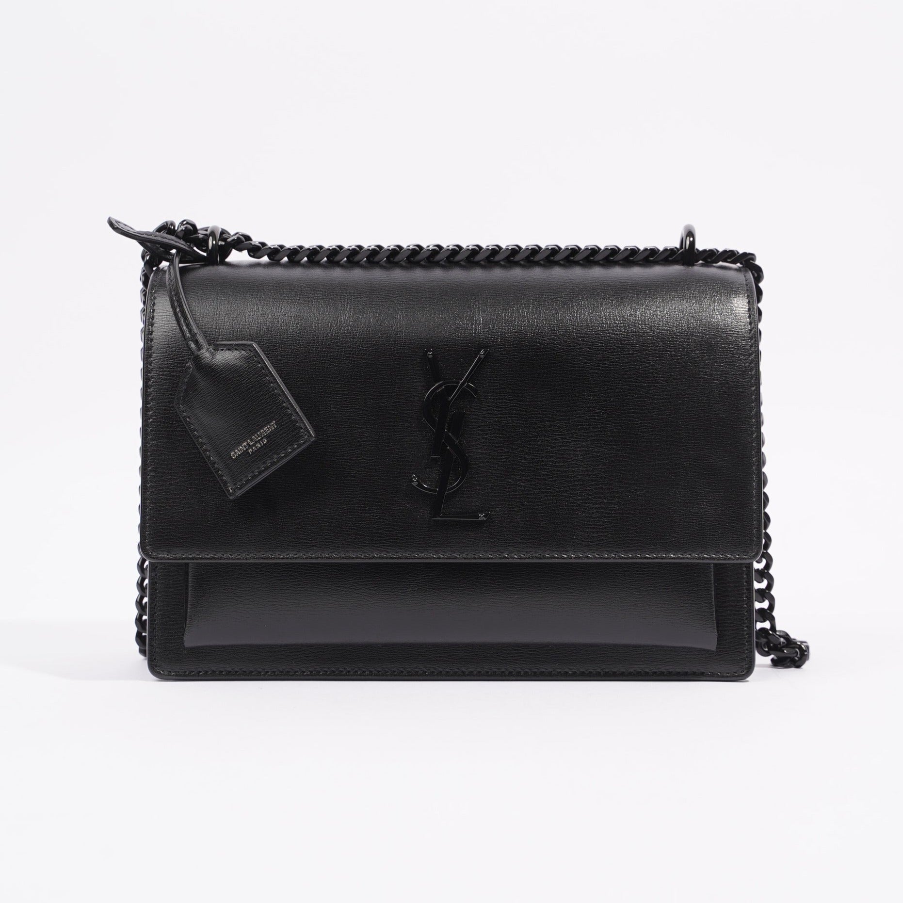 Saint Laurent Womens Sunset Bag Black Medium