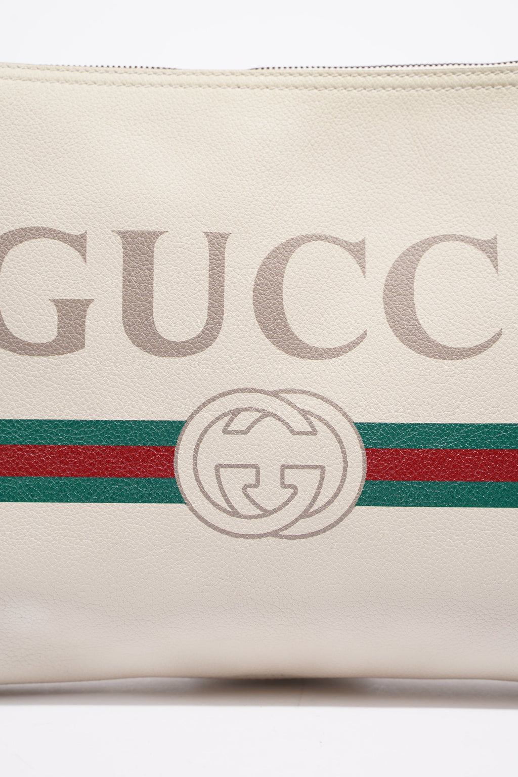 Gucci Womens Portfolio Clutch Bag Cream