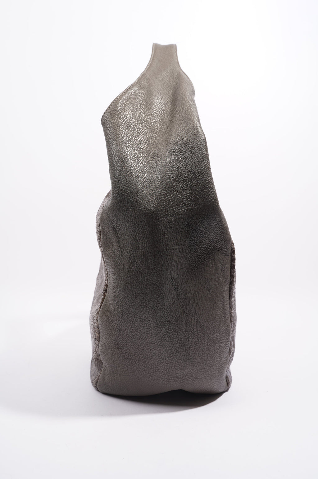 Gucci Womens Python Hobo Bag Grey