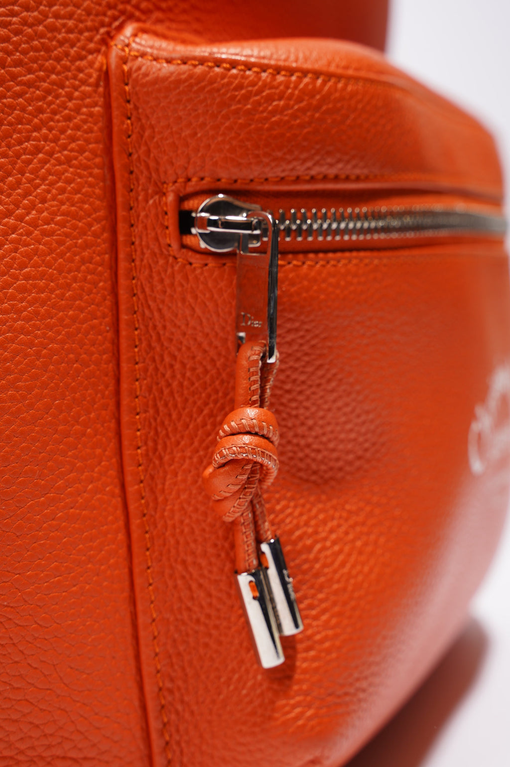 Christian Dior Atelier Backpack Orange Leather