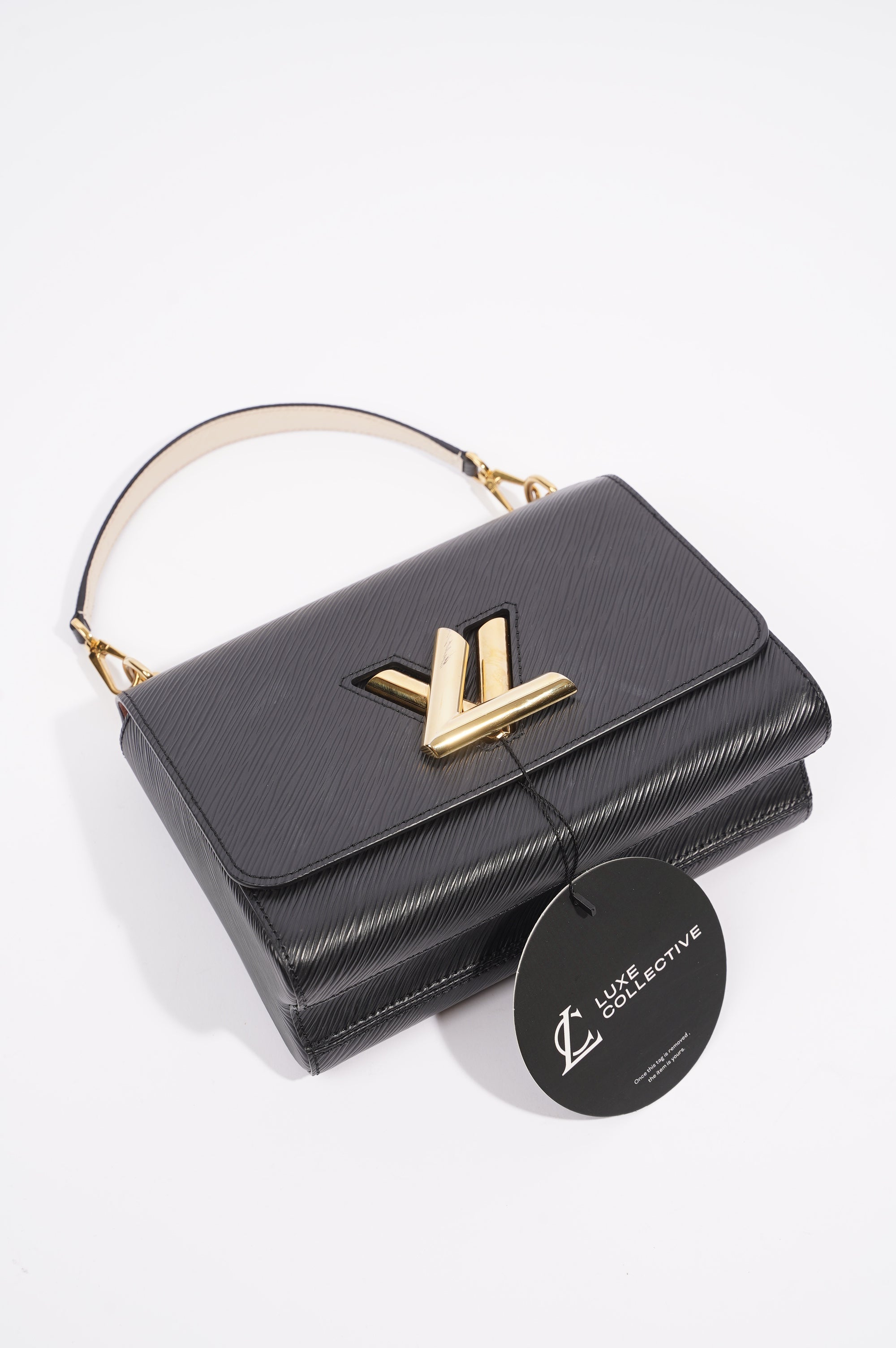 Louis Vuitton Womens Twist Black Epi Leather
