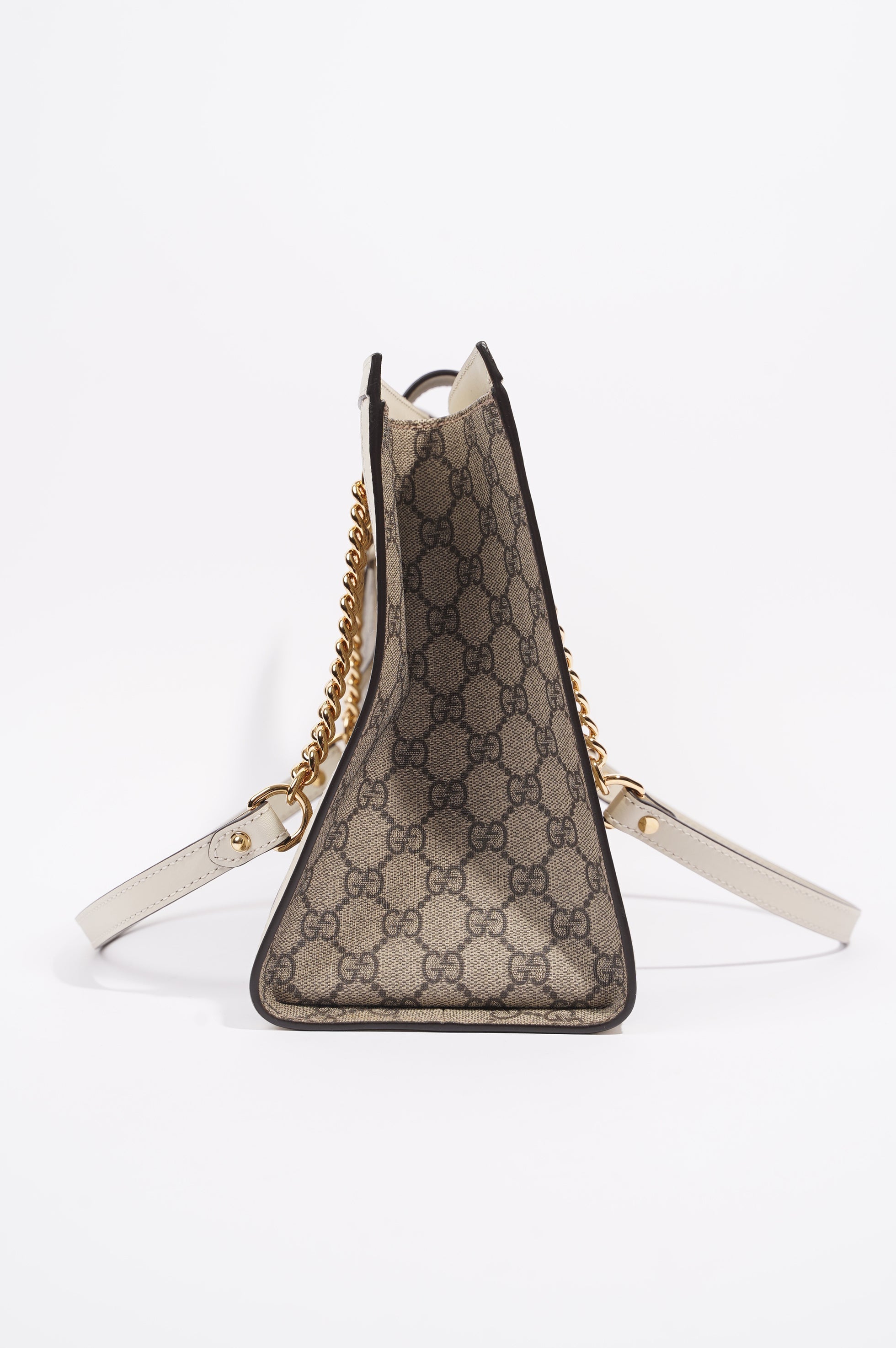 Gucci Womens Padlock Bag Supreme / White Medium