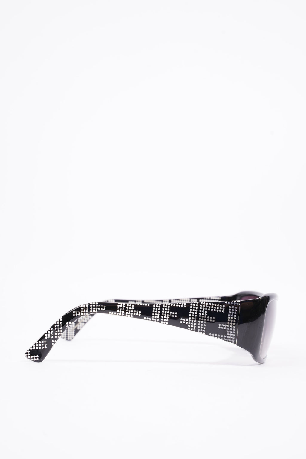 Fendi Womens Rectangular Frame Sunglasses Black Acetate 135