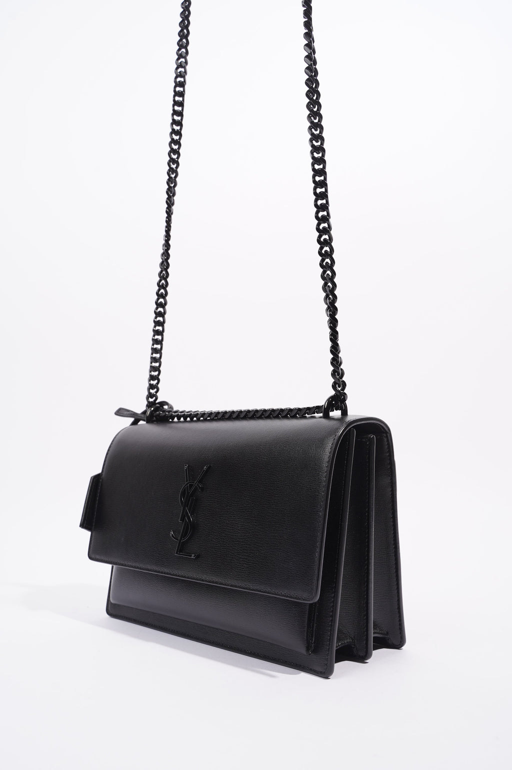 Saint Laurent Womens Sunset Bag Black Medium