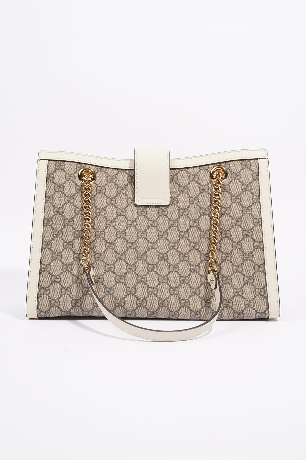 Gucci Womens Padlock Bag Supreme / White Medium