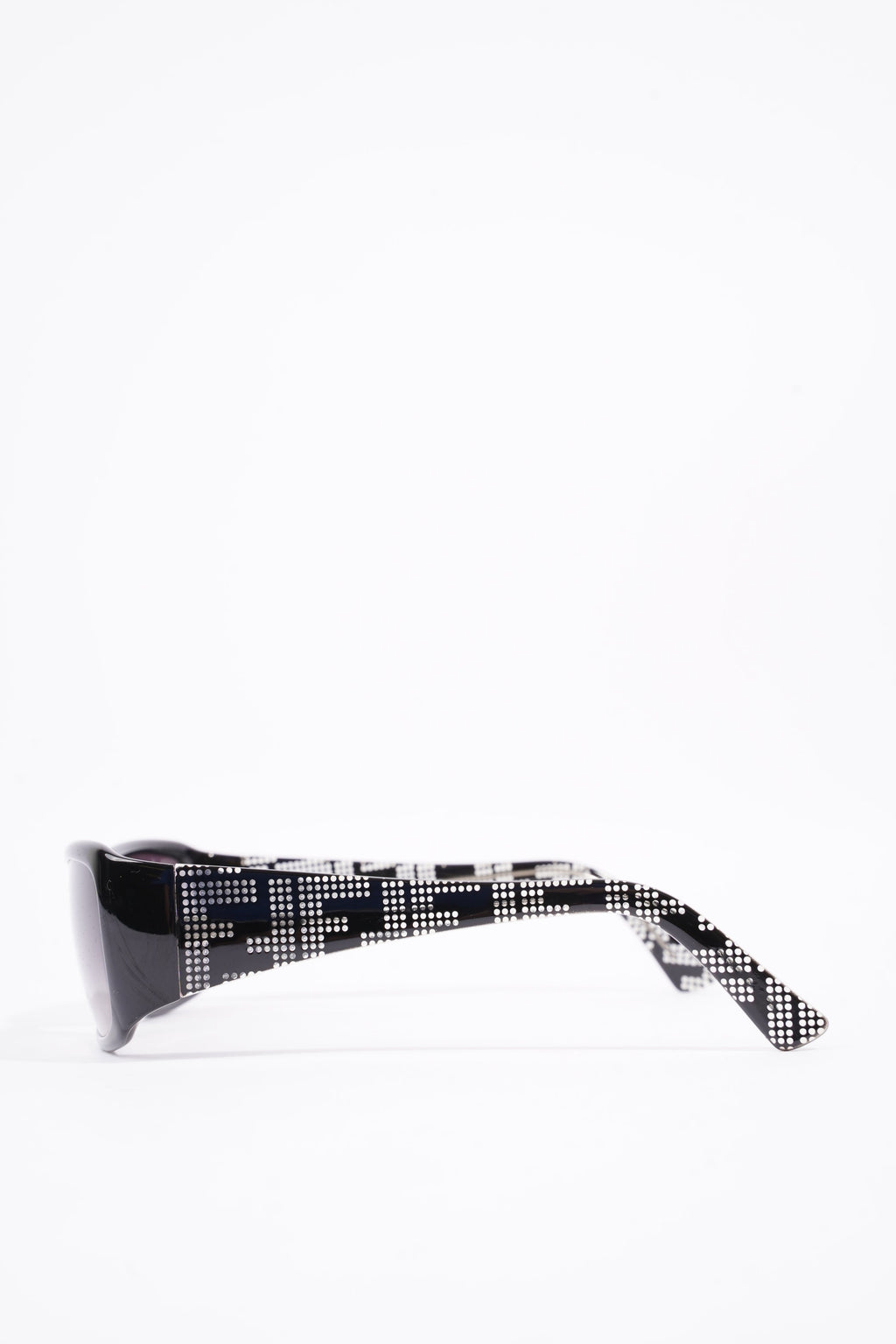 Fendi Womens Rectangular Frame Sunglasses Black Acetate 135