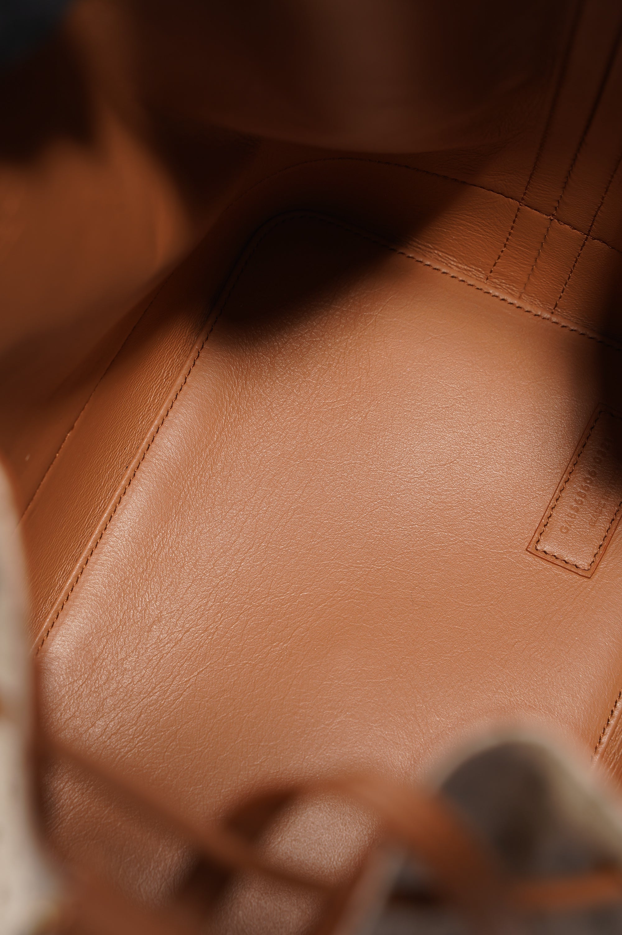 Saint Laurent Womens Bucket Bag Beige / Brown Canvas / Leather