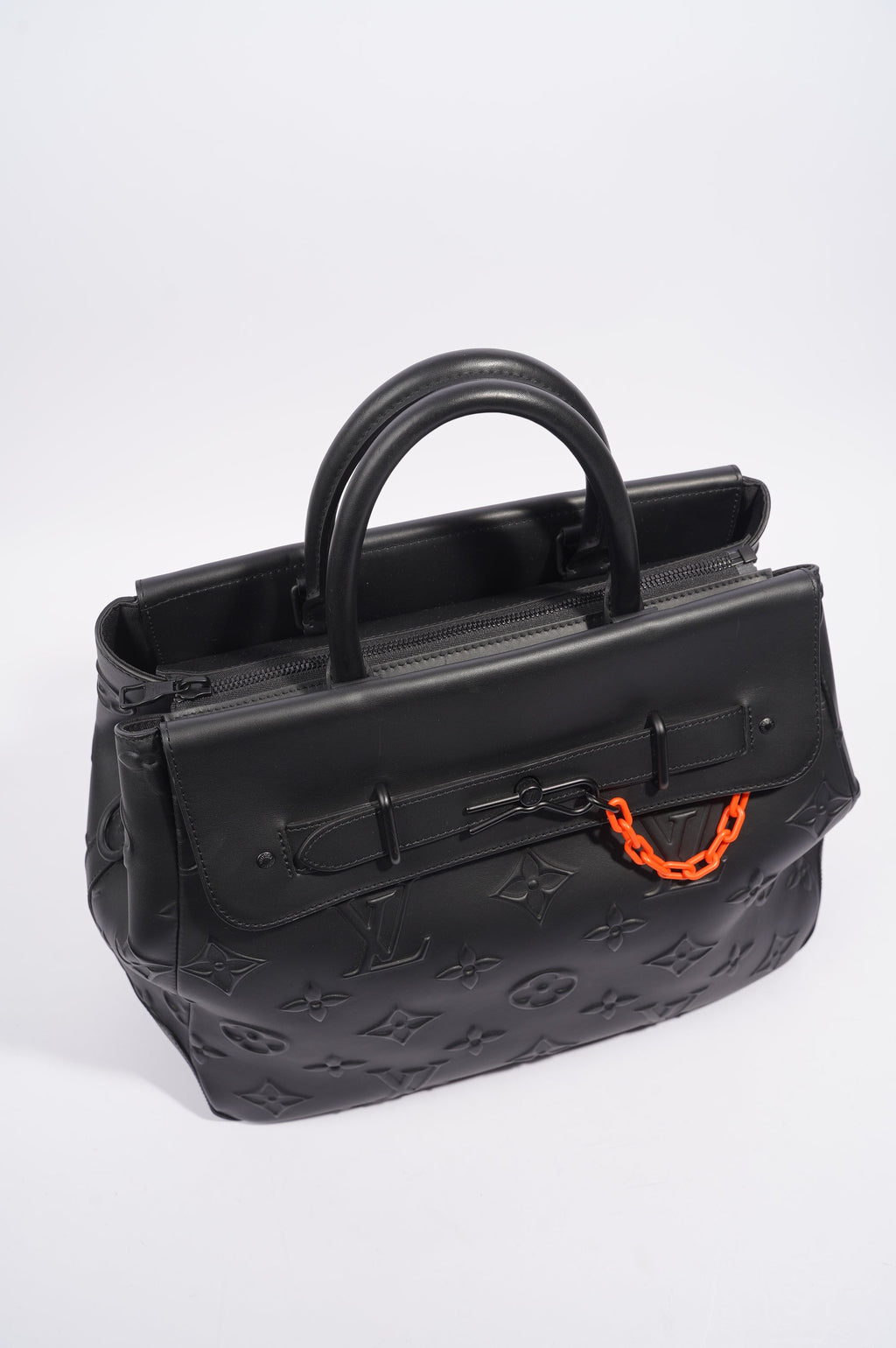 Louis Vuitton Womens Steamer Tote Black