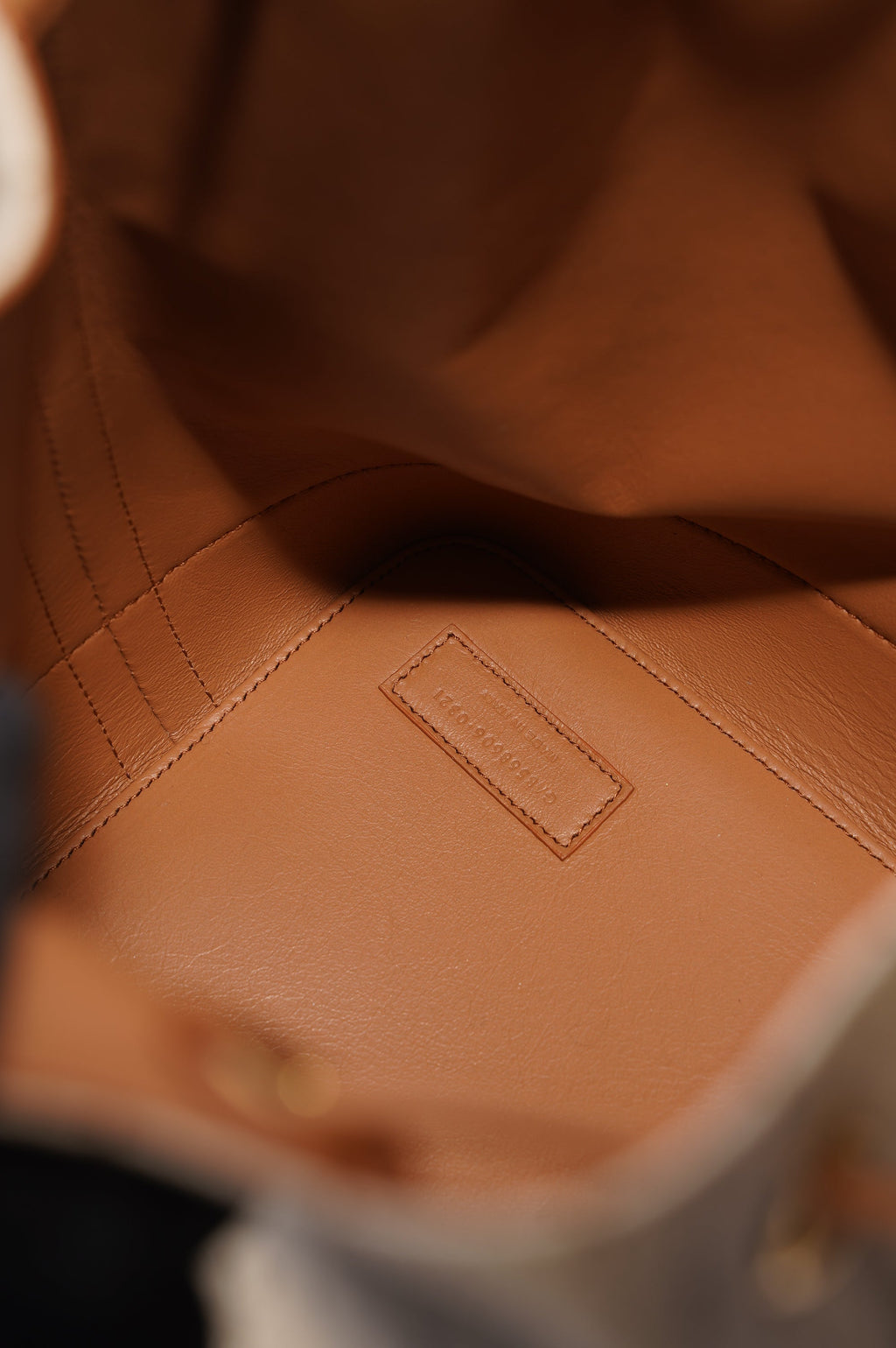 Saint Laurent Womens Bucket Bag Beige / Brown Canvas / Leather