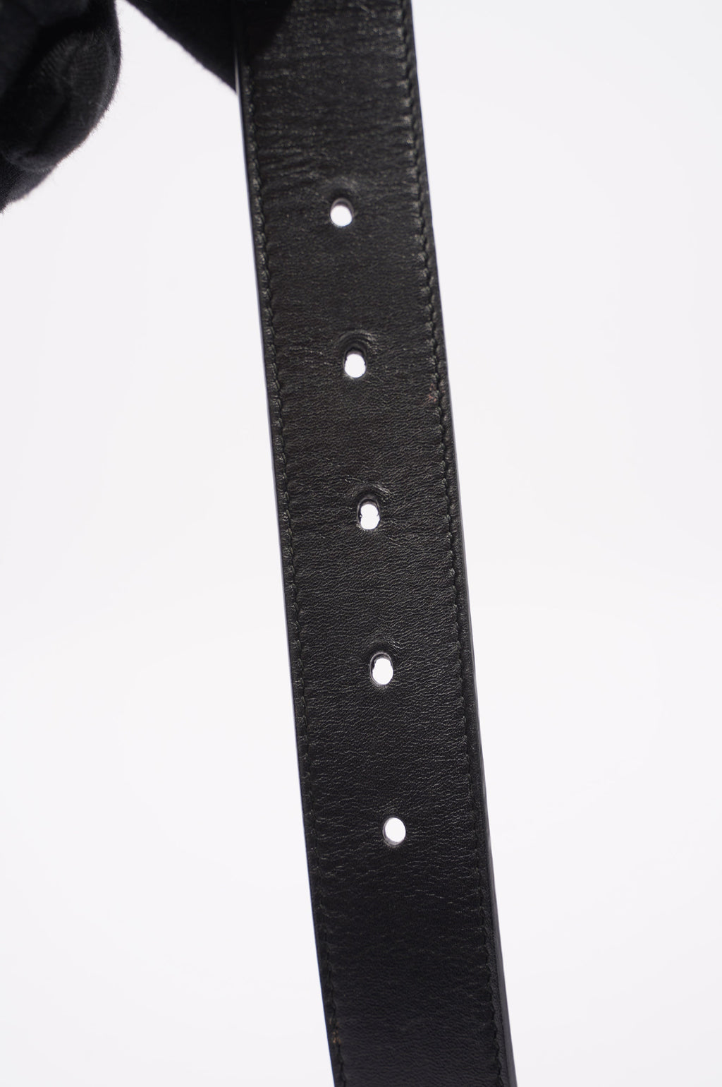 Gucci Womens Marmont GG Belt Black Leather 65cm