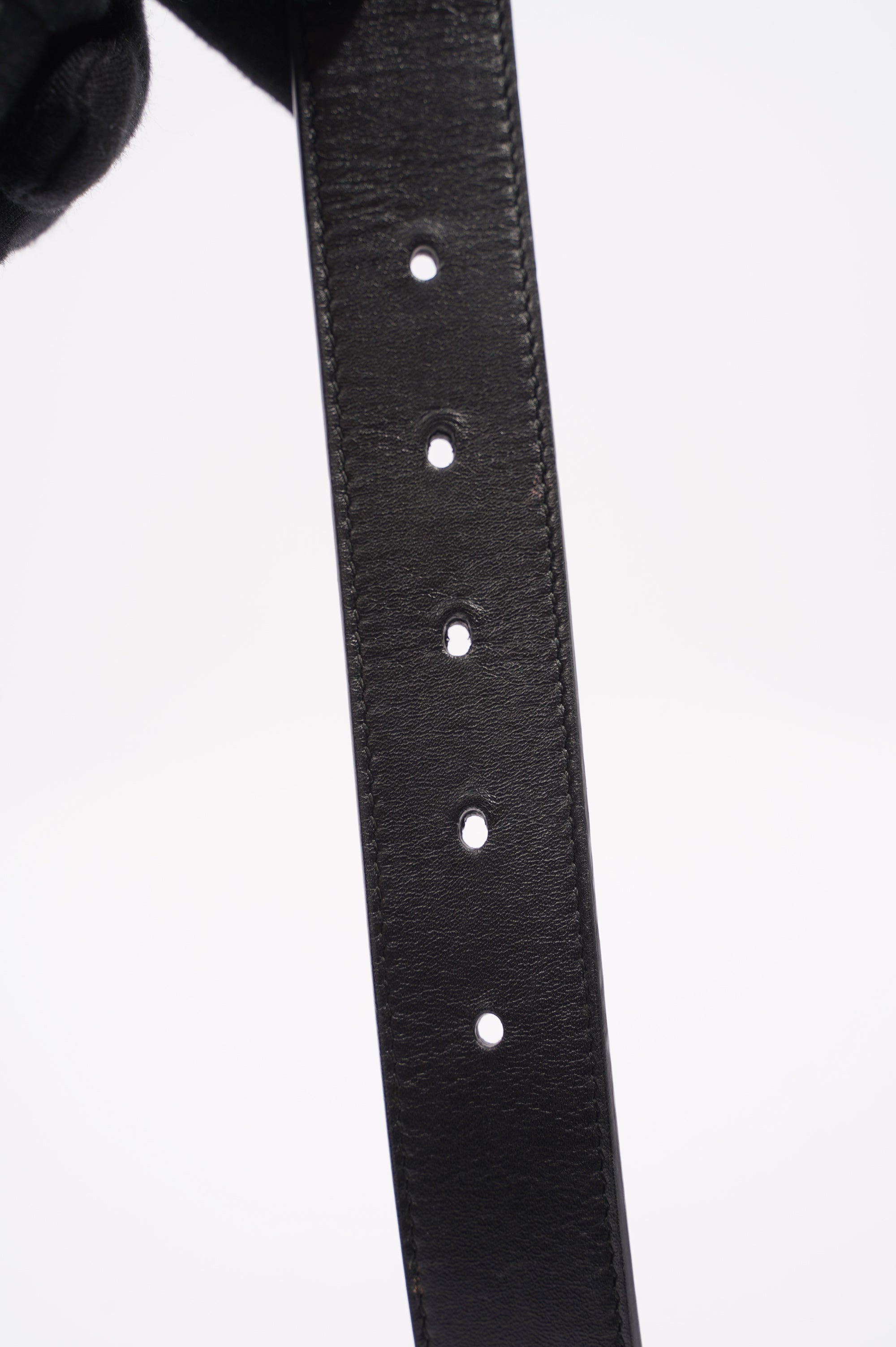 Gucci Womens Marmont GG Belt Black Leather 65cm