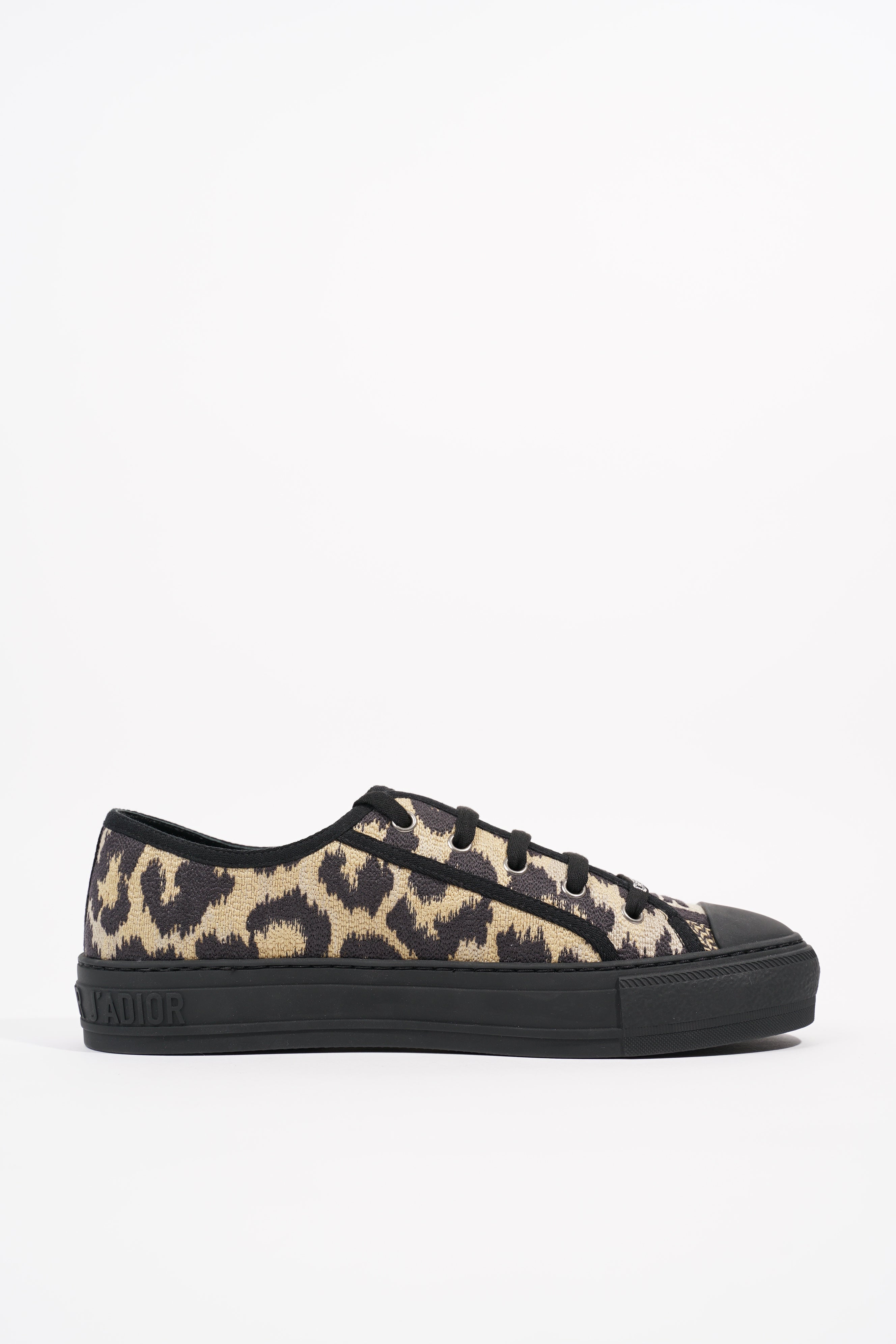 Christian Dior Womens Walk'n'Dior Leopard Black EU 40 / UK 7