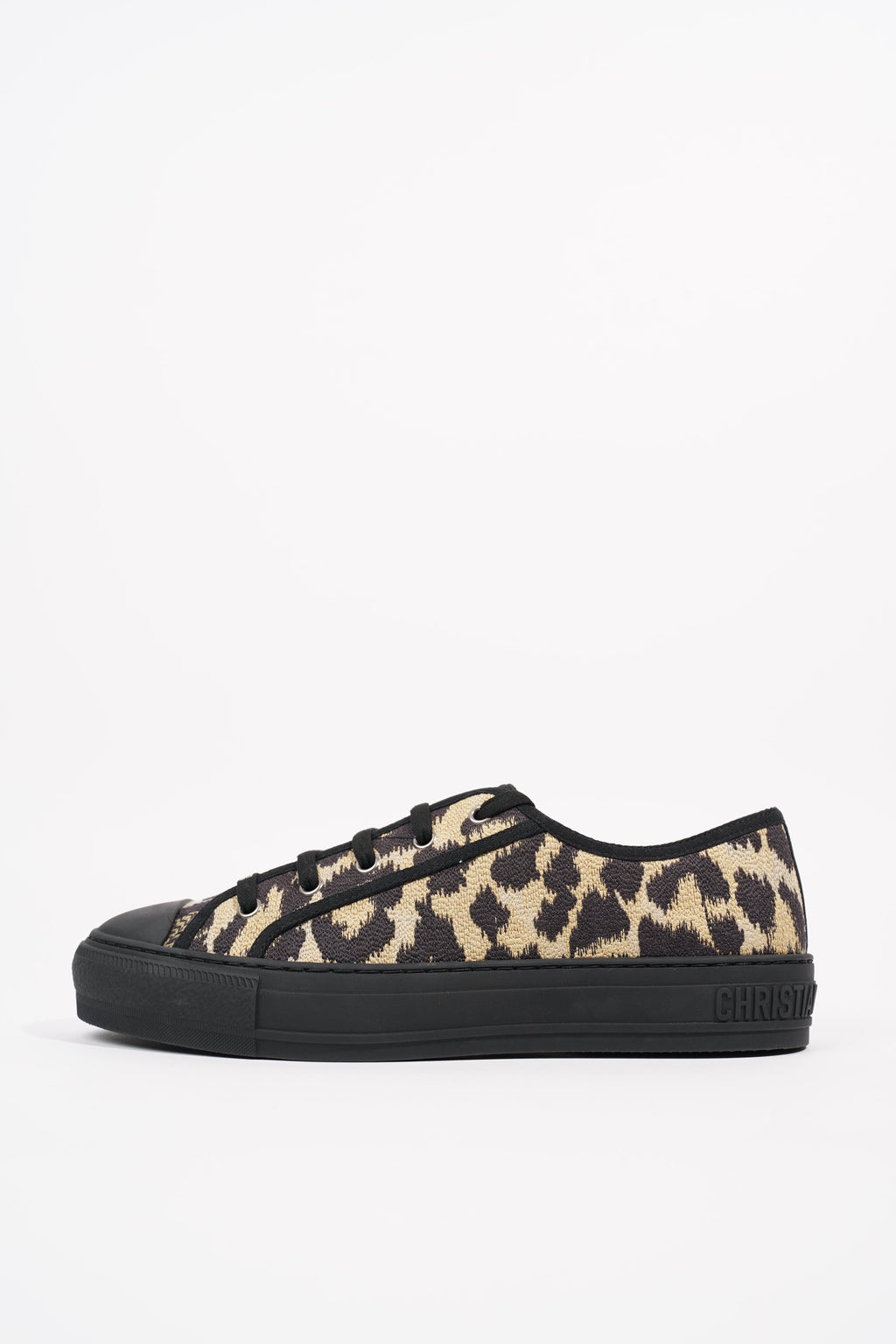Christian Dior Womens Walk'n'Dior Leopard Black EU 40 / UK 7