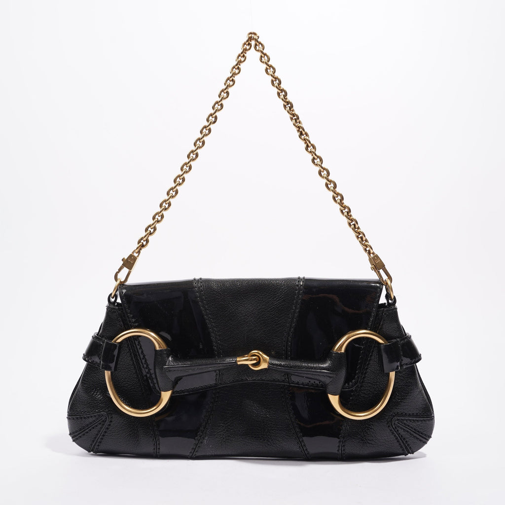 Gucci Womens Horsebit Vintage Tom Ford Bag Black