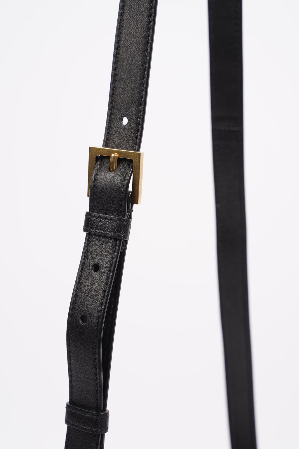 Saint Laurent Womens June Quilted Box Bag Black Leather