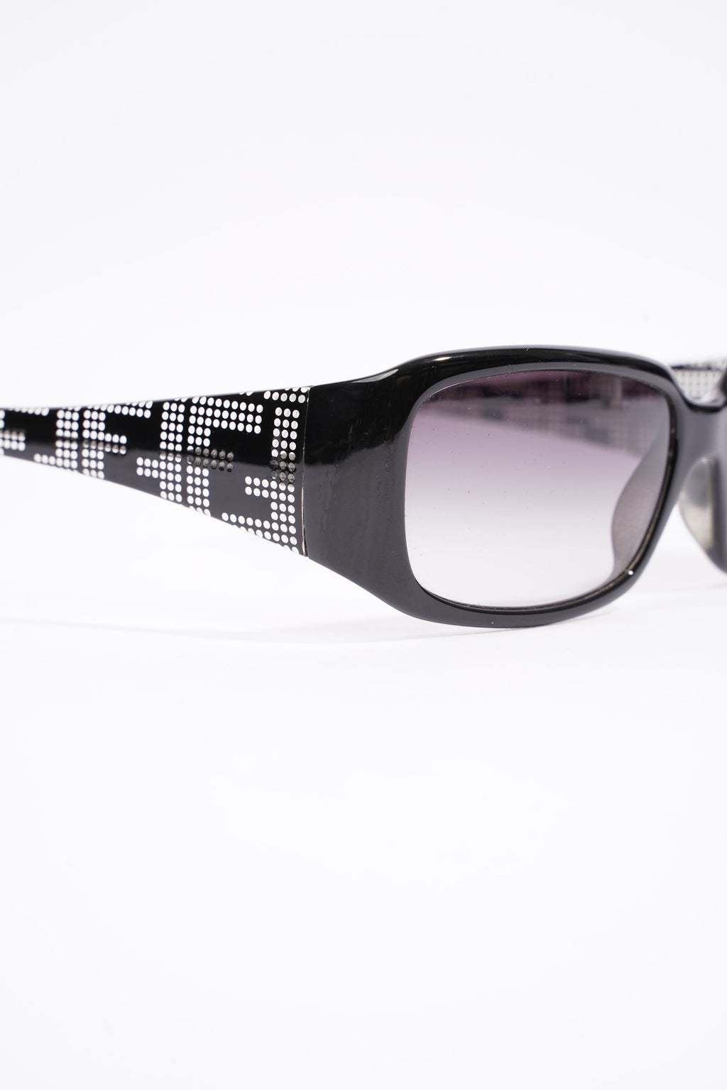 Fendi Womens Rectangular Frame Sunglasses Black Acetate 135
