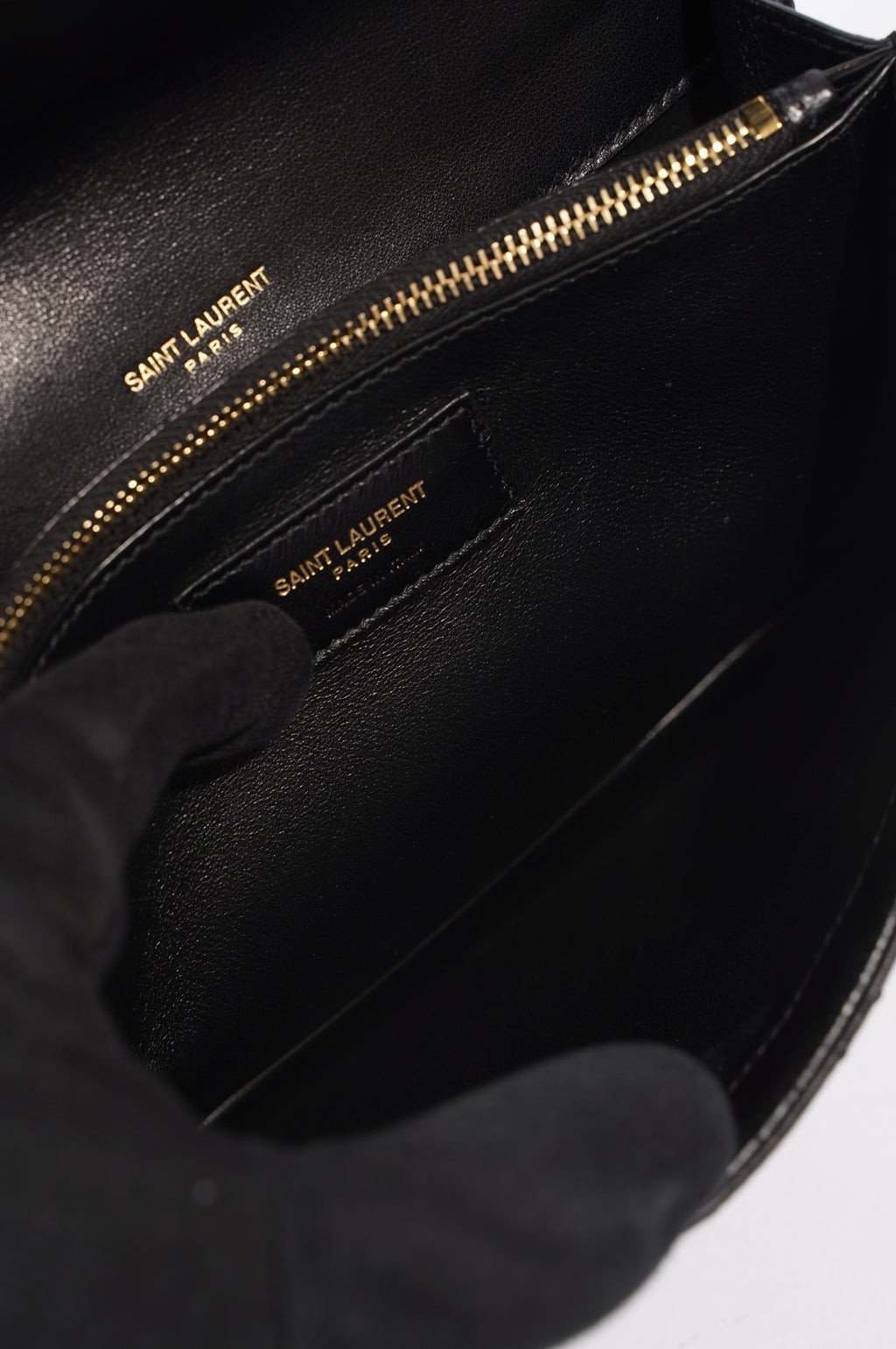 Saint Laurent Womens Gaby Satchel Black Mini