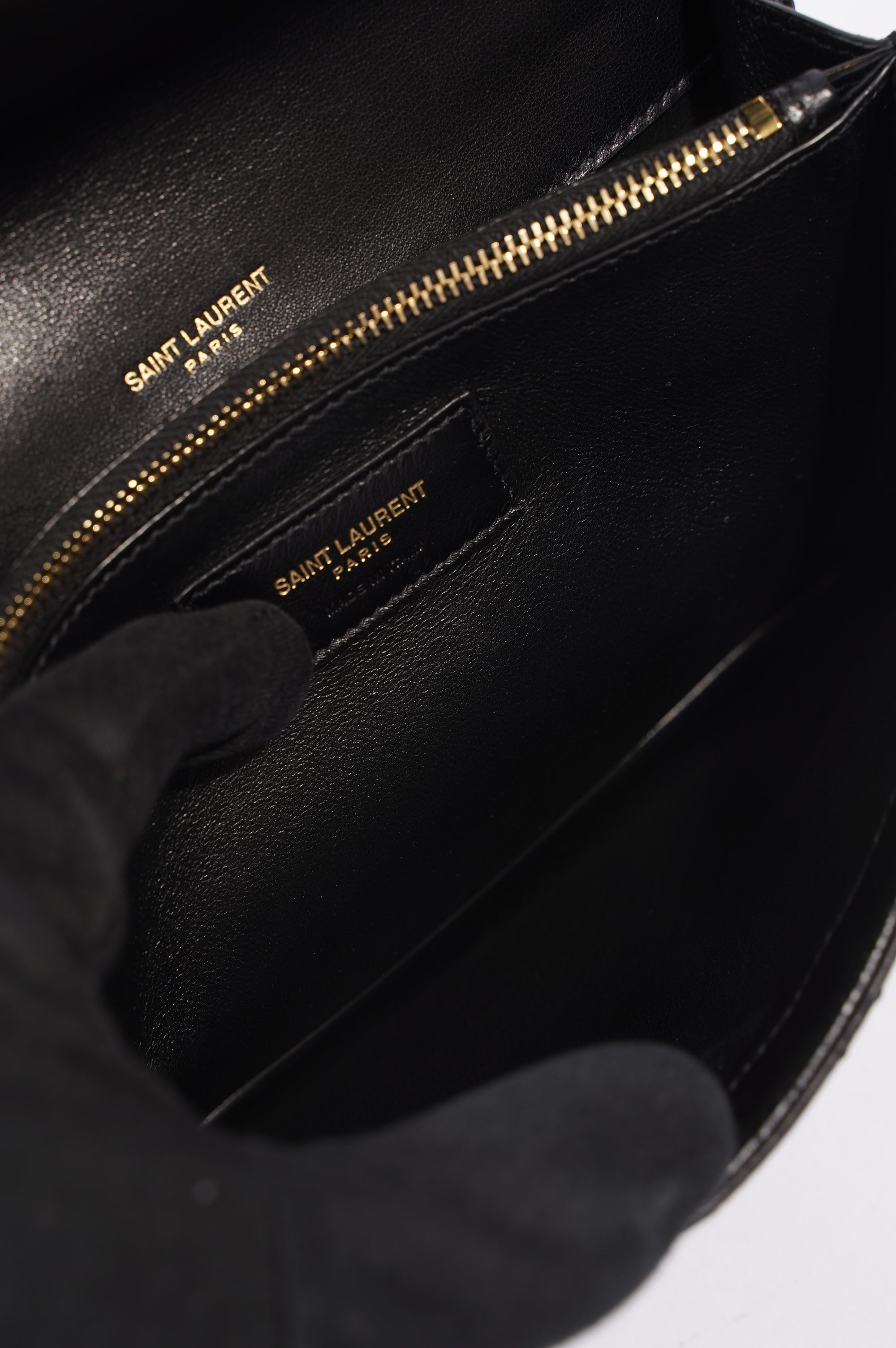 Saint Laurent Womens Gaby Satchel Black Mini