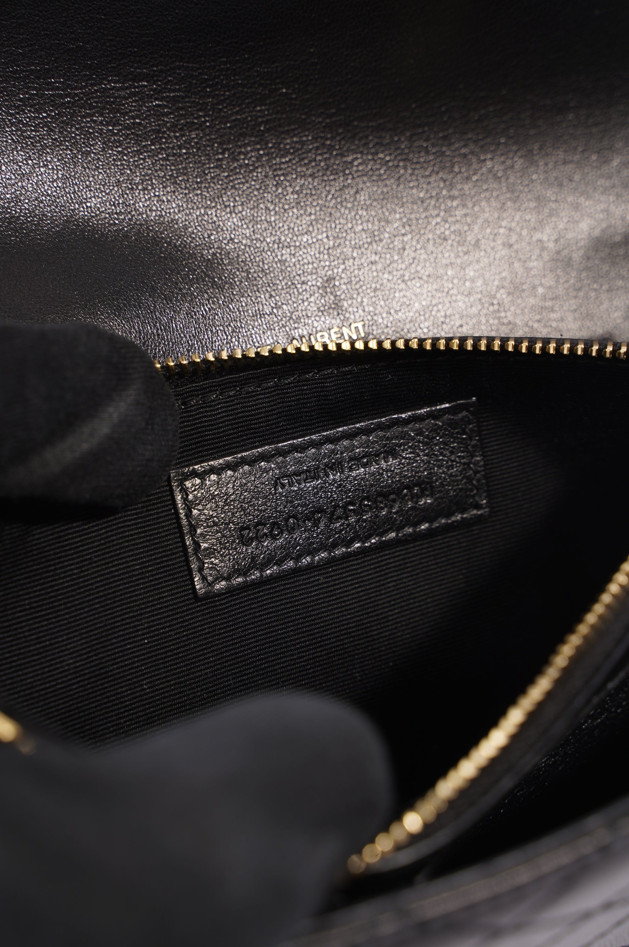 Saint Laurent Womens Gaby Satchel Black Mini