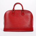Louis Vuitton Womens Alma Red Epi Leather PM