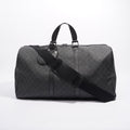 Gucci Mens GG Duffle Bag Grey Canvas