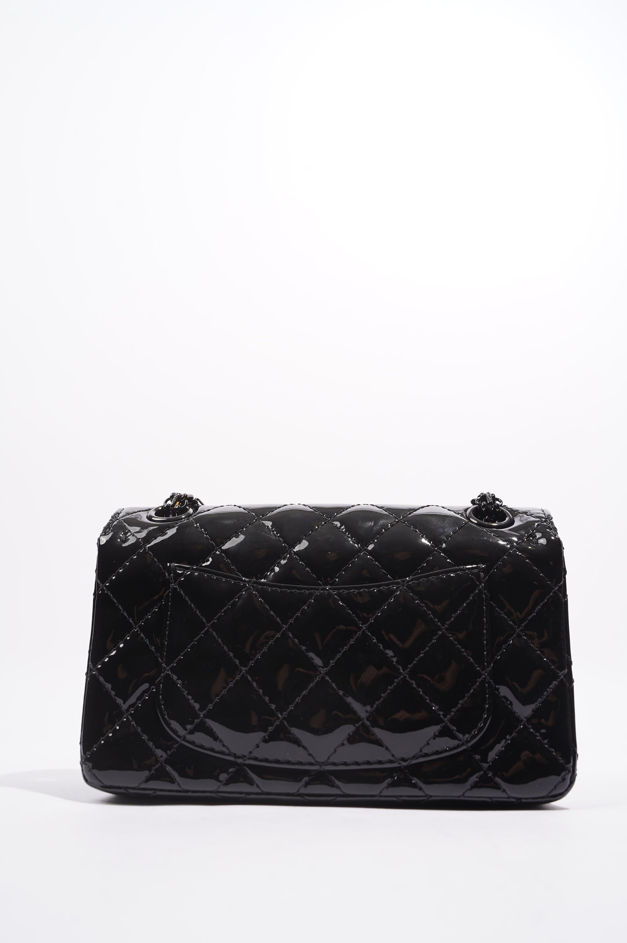 Chanel Womens Reissue 2.55 So Black Patent