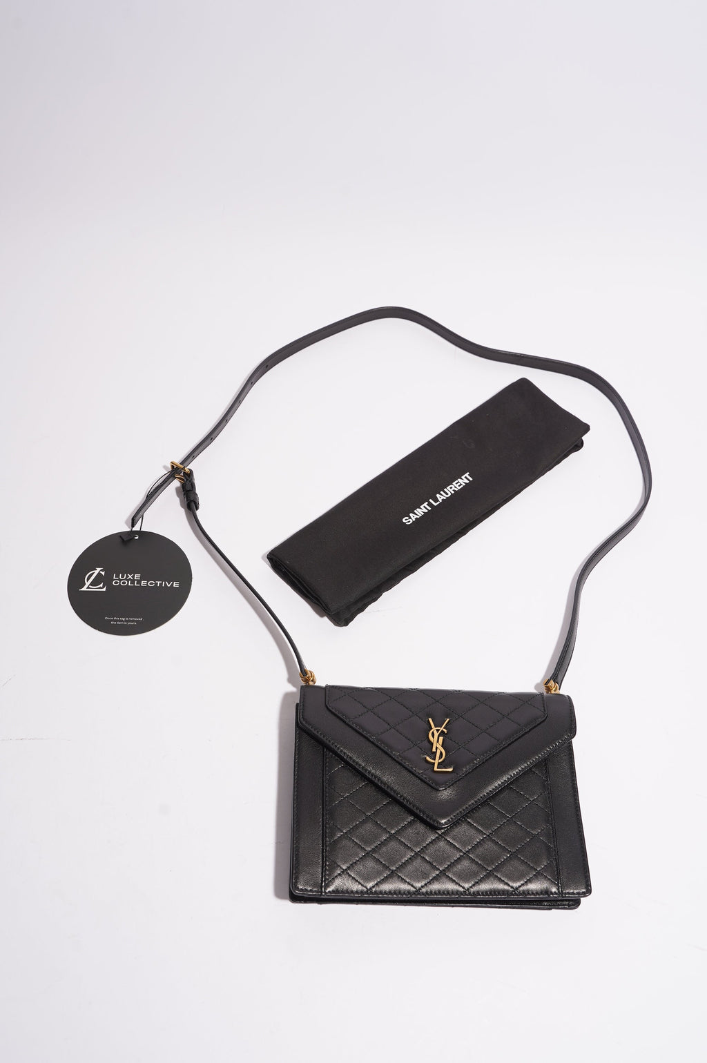 Saint Laurent Womens Gaby Satchel Black Mini
