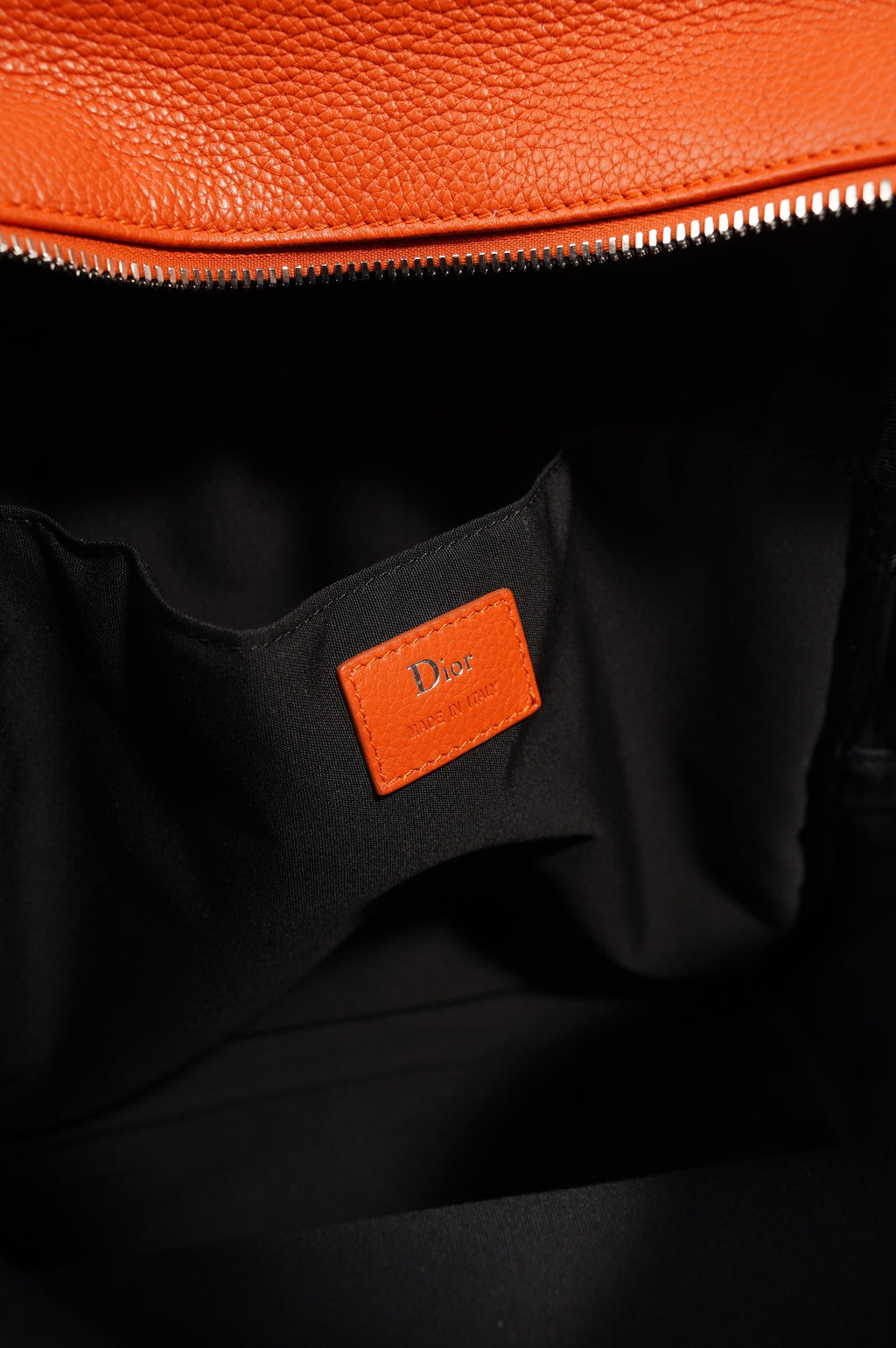 Christian Dior Atelier Backpack Orange Leather