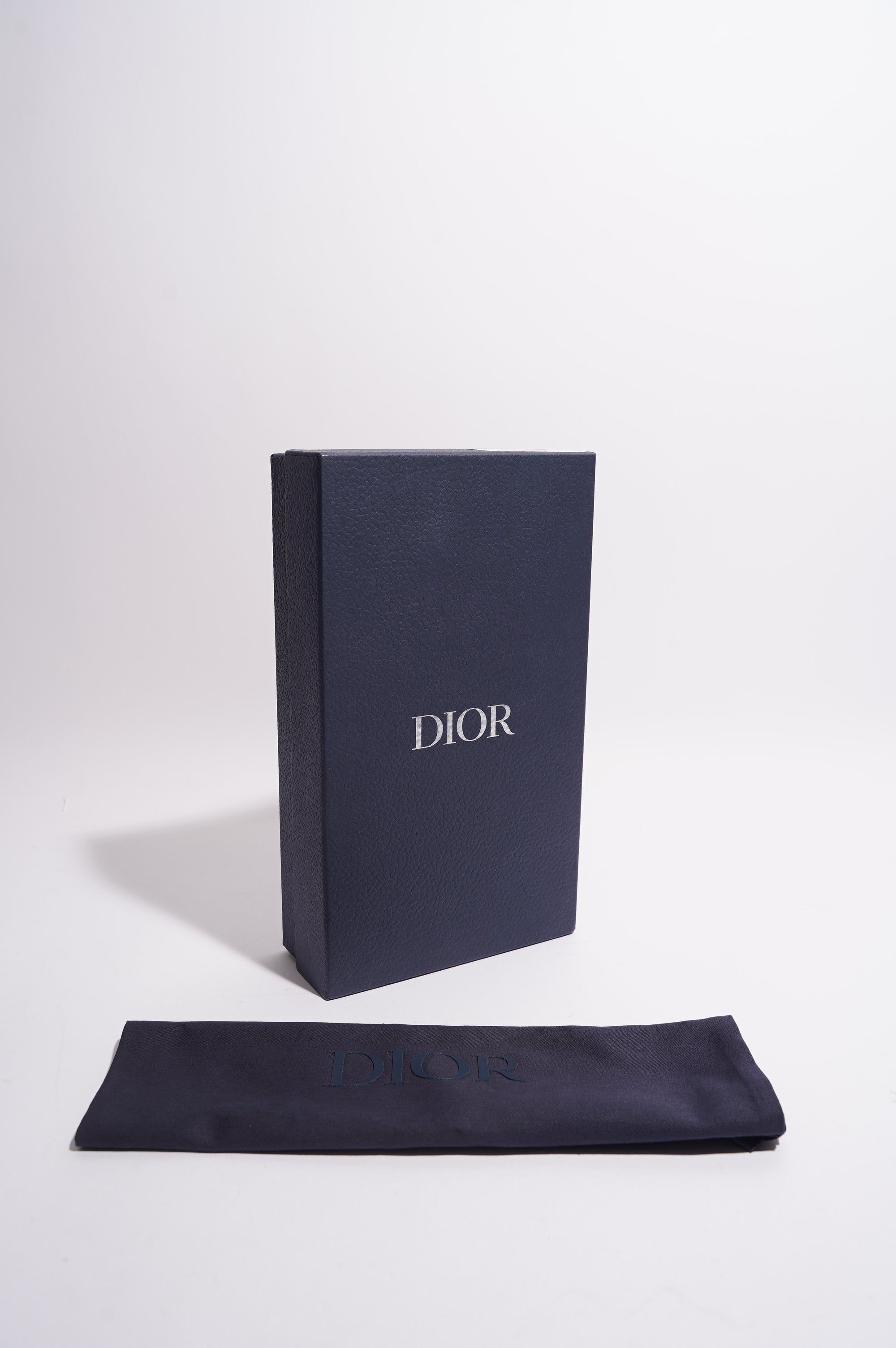 Christian Dior Mens Rider Pouch Oblique Blue / White Canvas Micro