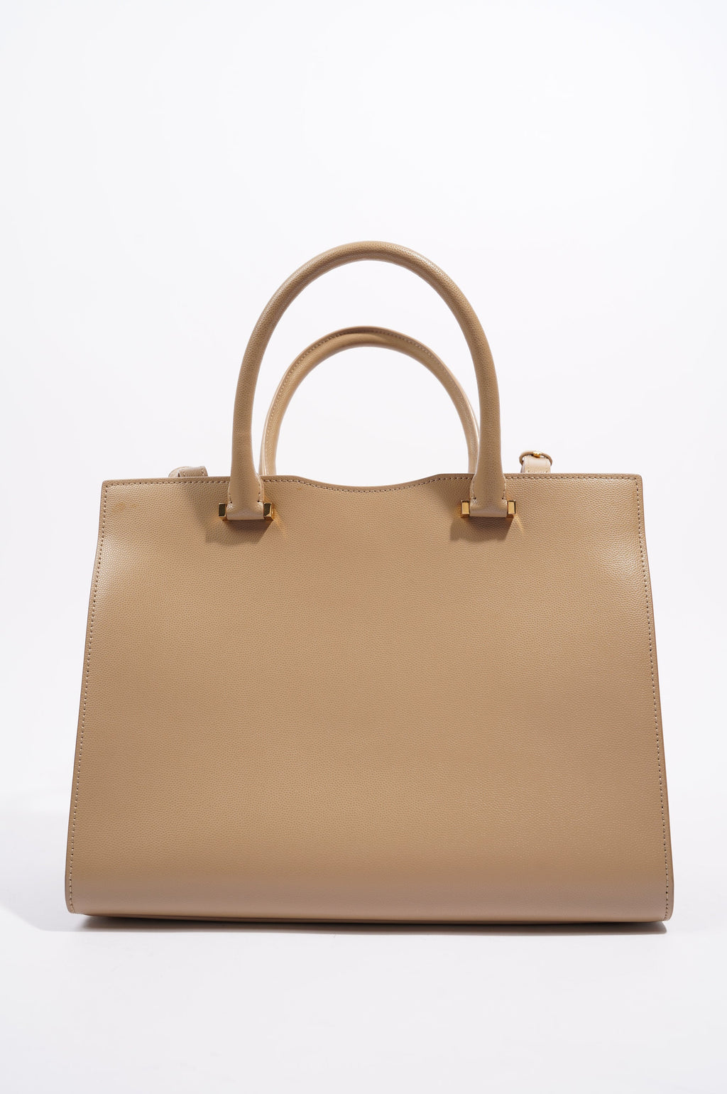 Saint Laurent Womens Uptown Tote Beige Small