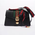 Gucci Womens Sylvie Black / Green / Red Medium