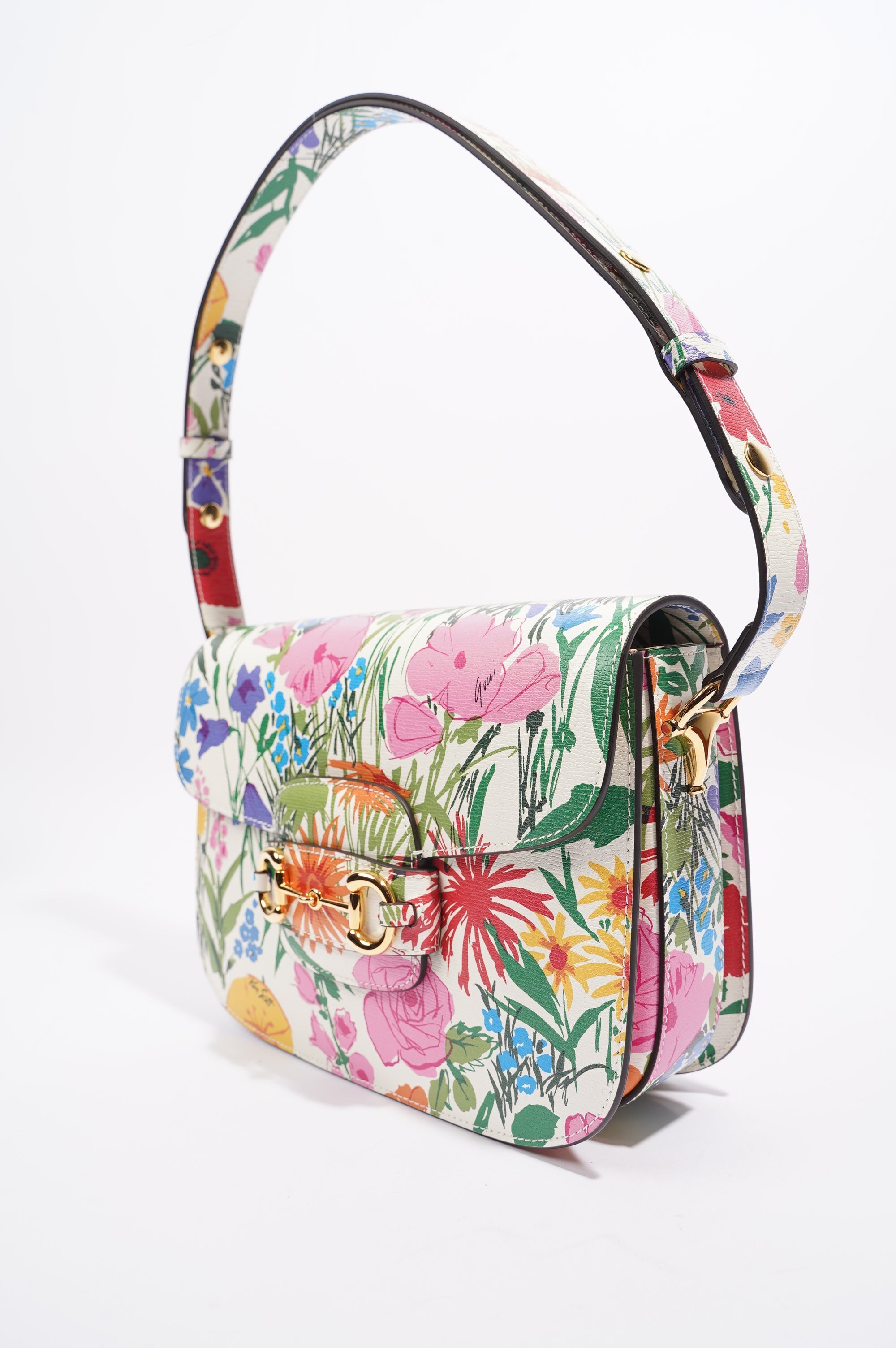 Gucci x Ken Scott Womens Horsebit Floral Multicolour