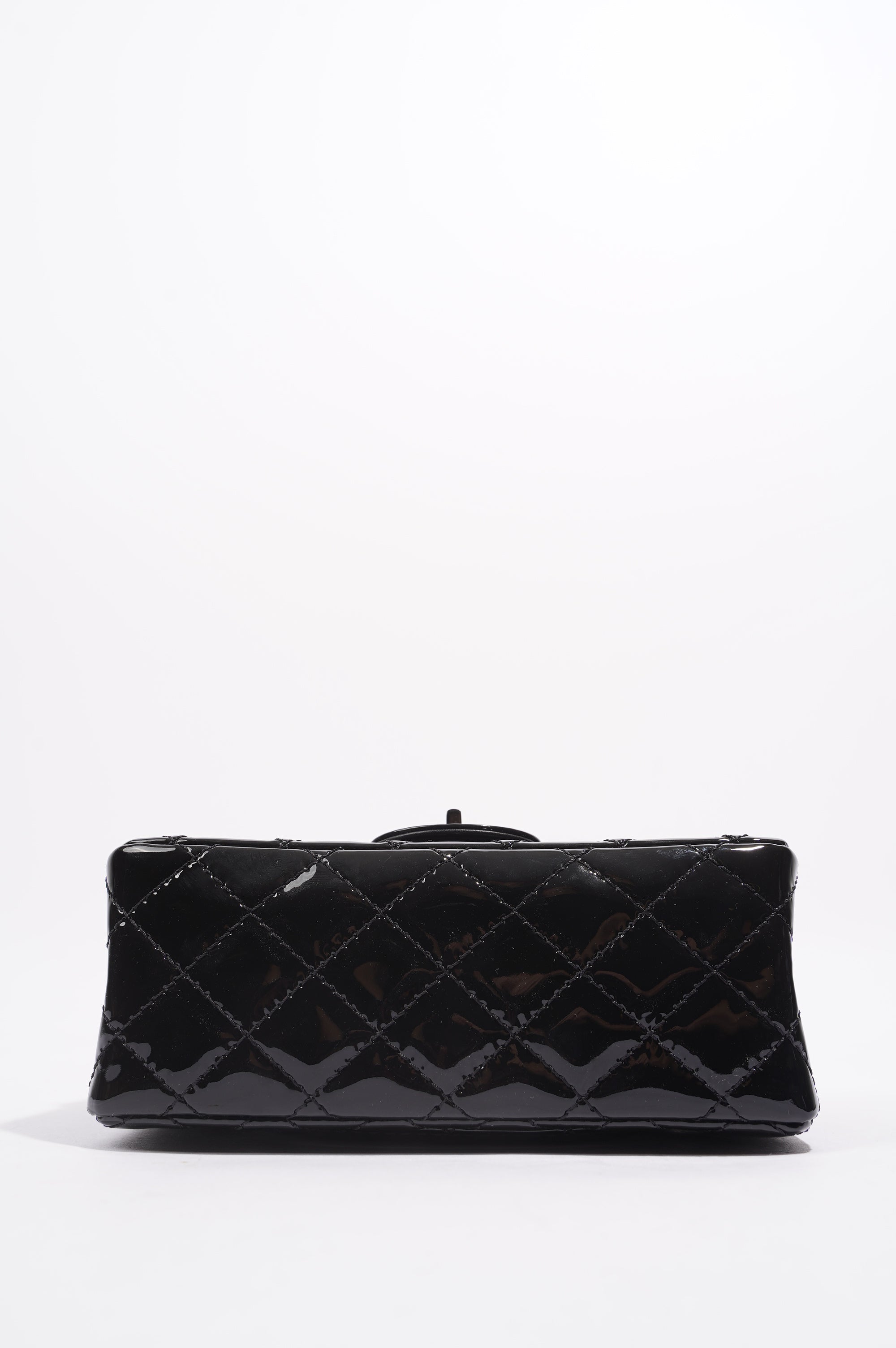 Chanel Womens Reissue 2.55 So Black Patent