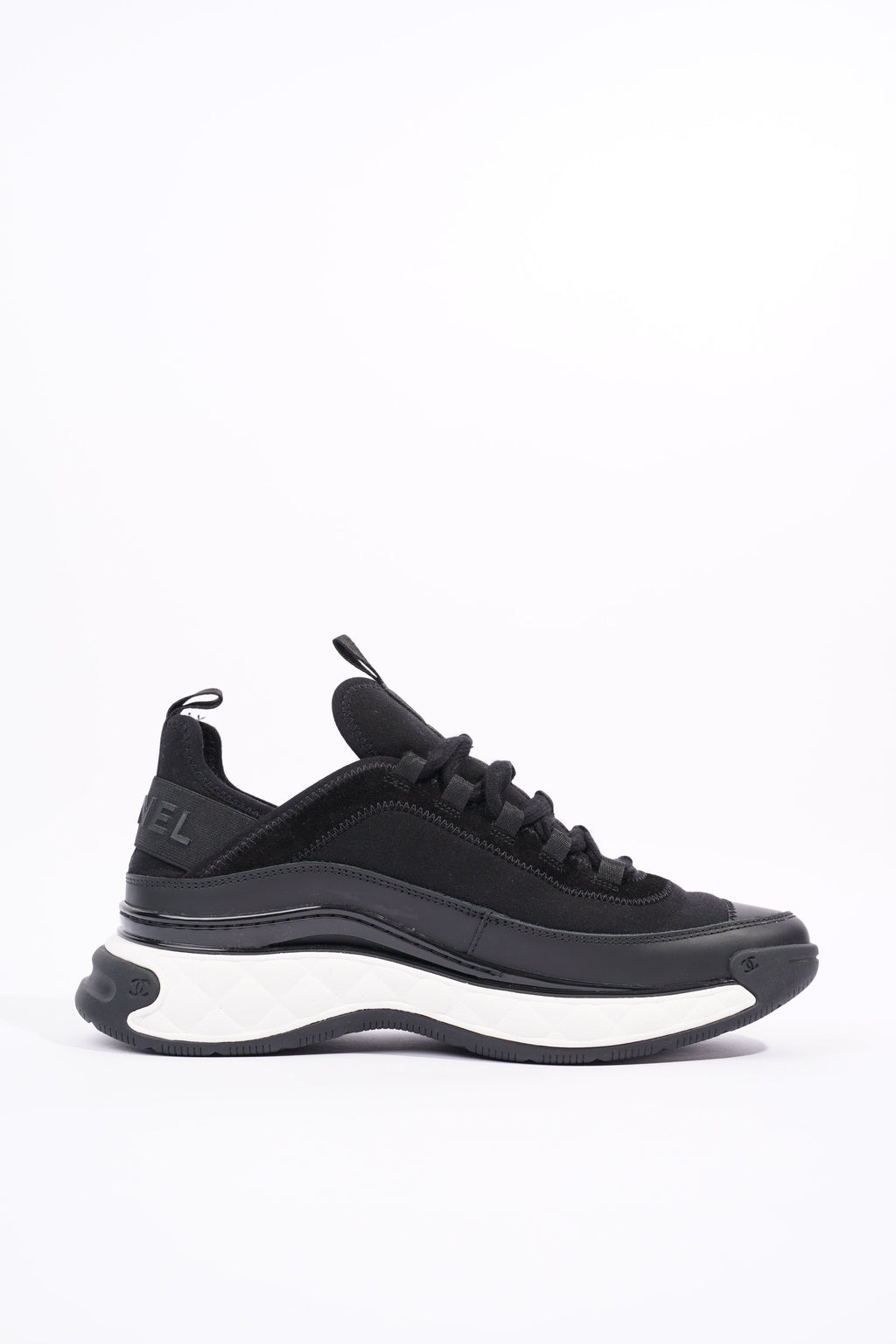 Chanel Womens CC Logo Black / White EU 41 / UK 8