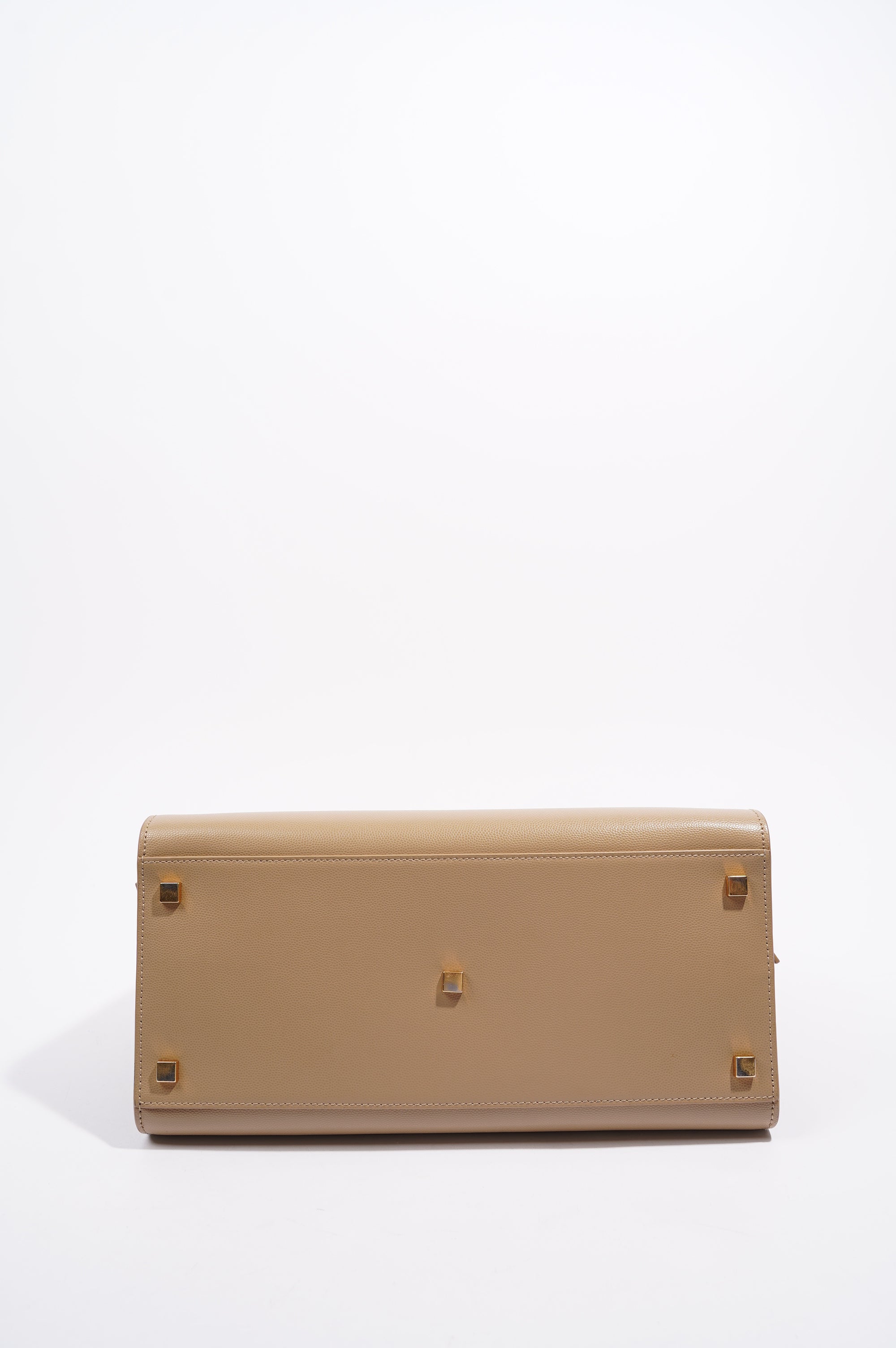 Saint Laurent Womens Uptown Tote Beige Small