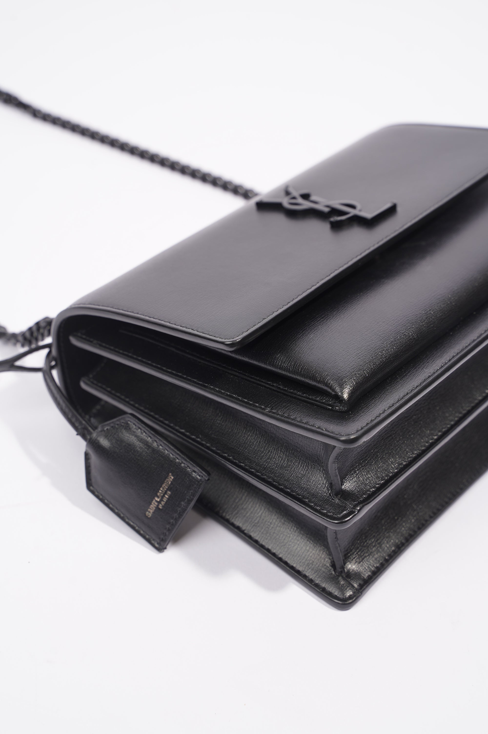 Saint Laurent Womens Sunset Bag Black Medium