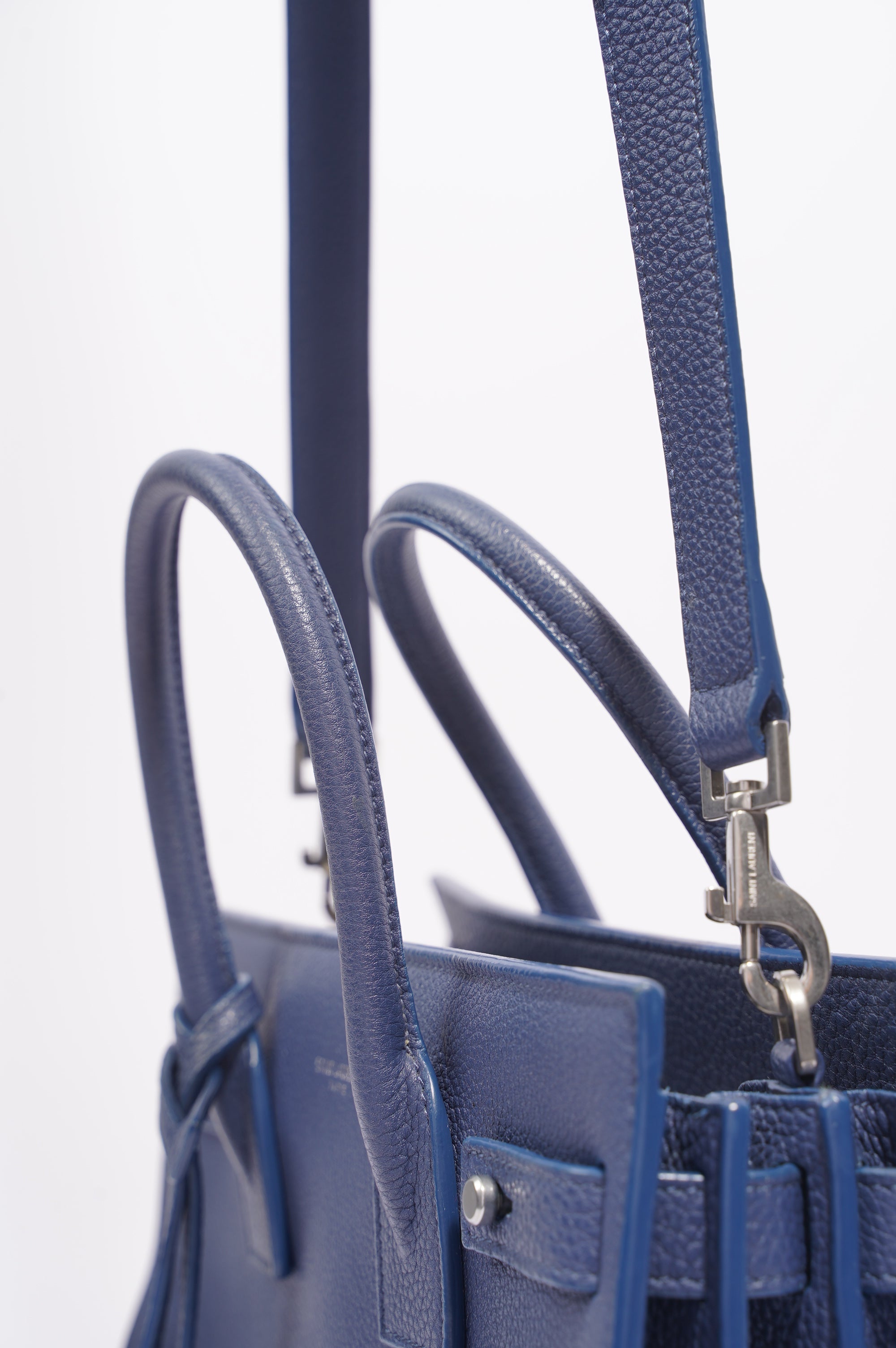 Saint Laurent Womens Sac De Jour Blue Baby
