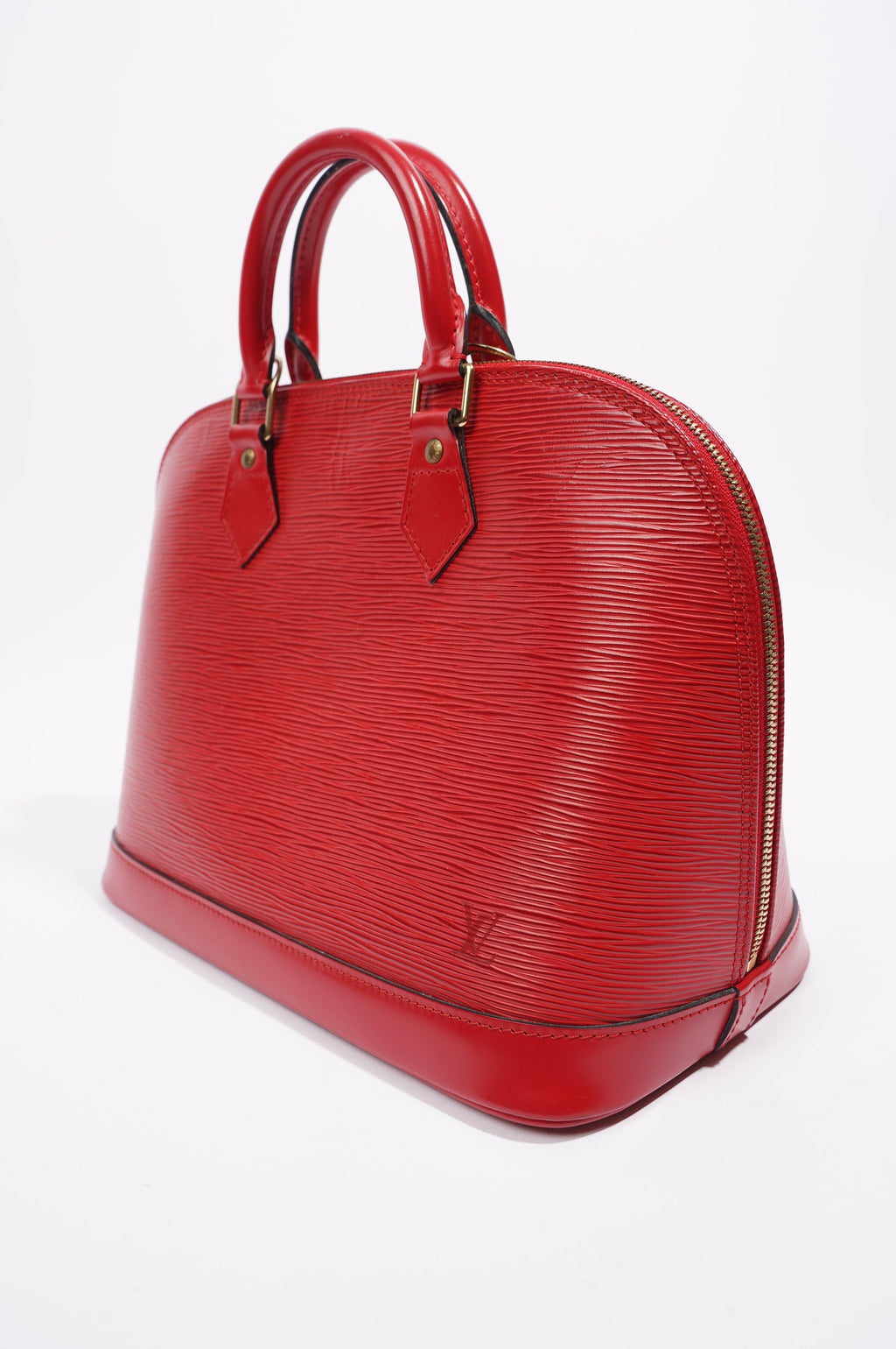 Louis Vuitton Womens Alma Red Epi Leather PM