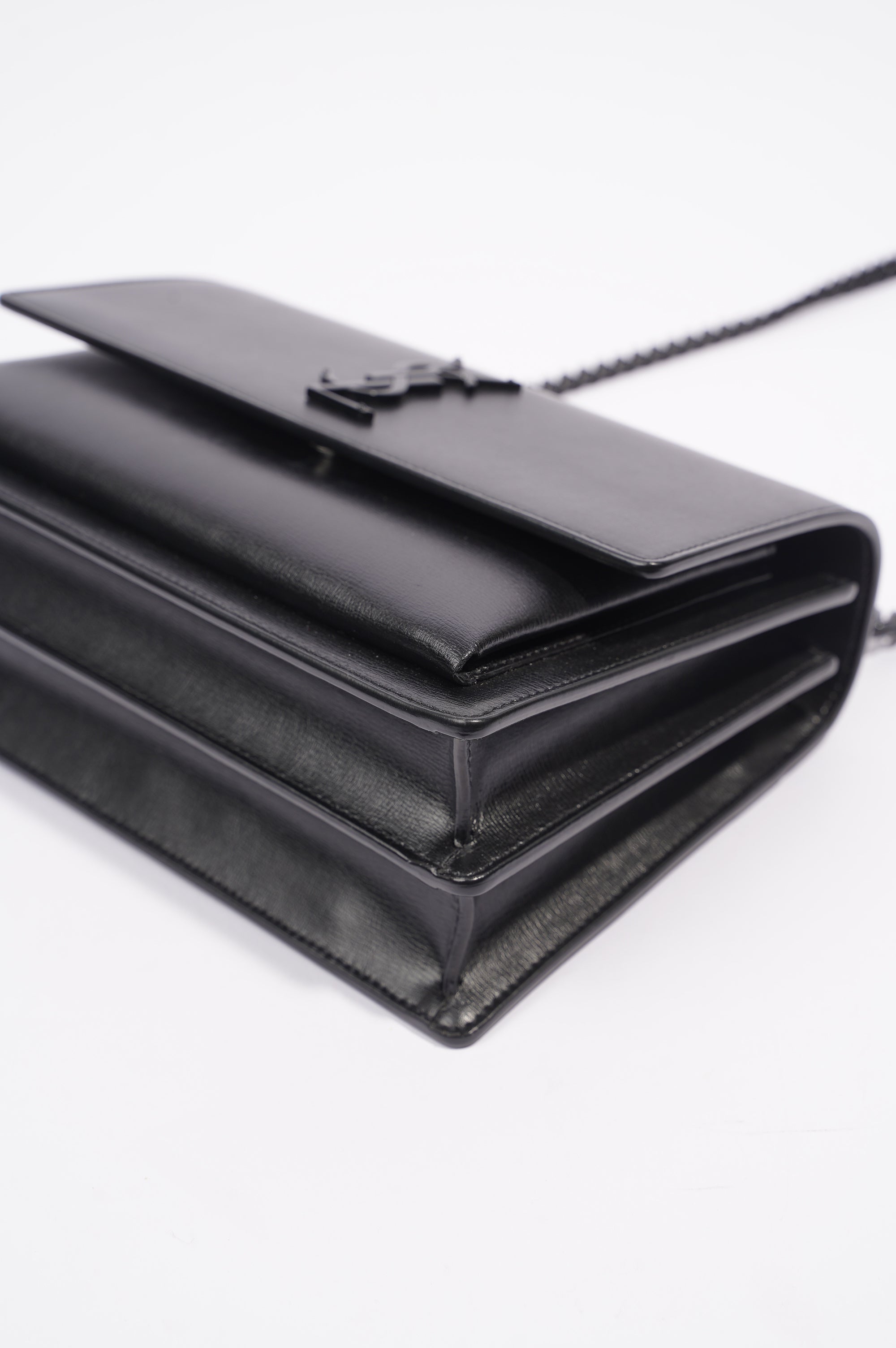 Saint Laurent Womens Sunset Bag Black Medium