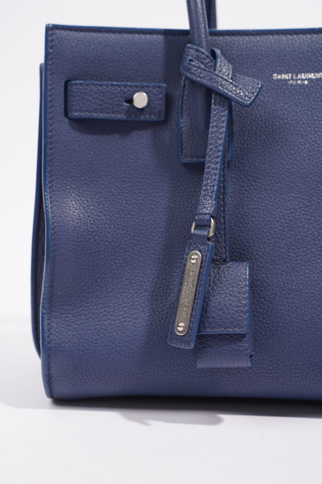 Saint Laurent Womens Sac De Jour Blue Baby