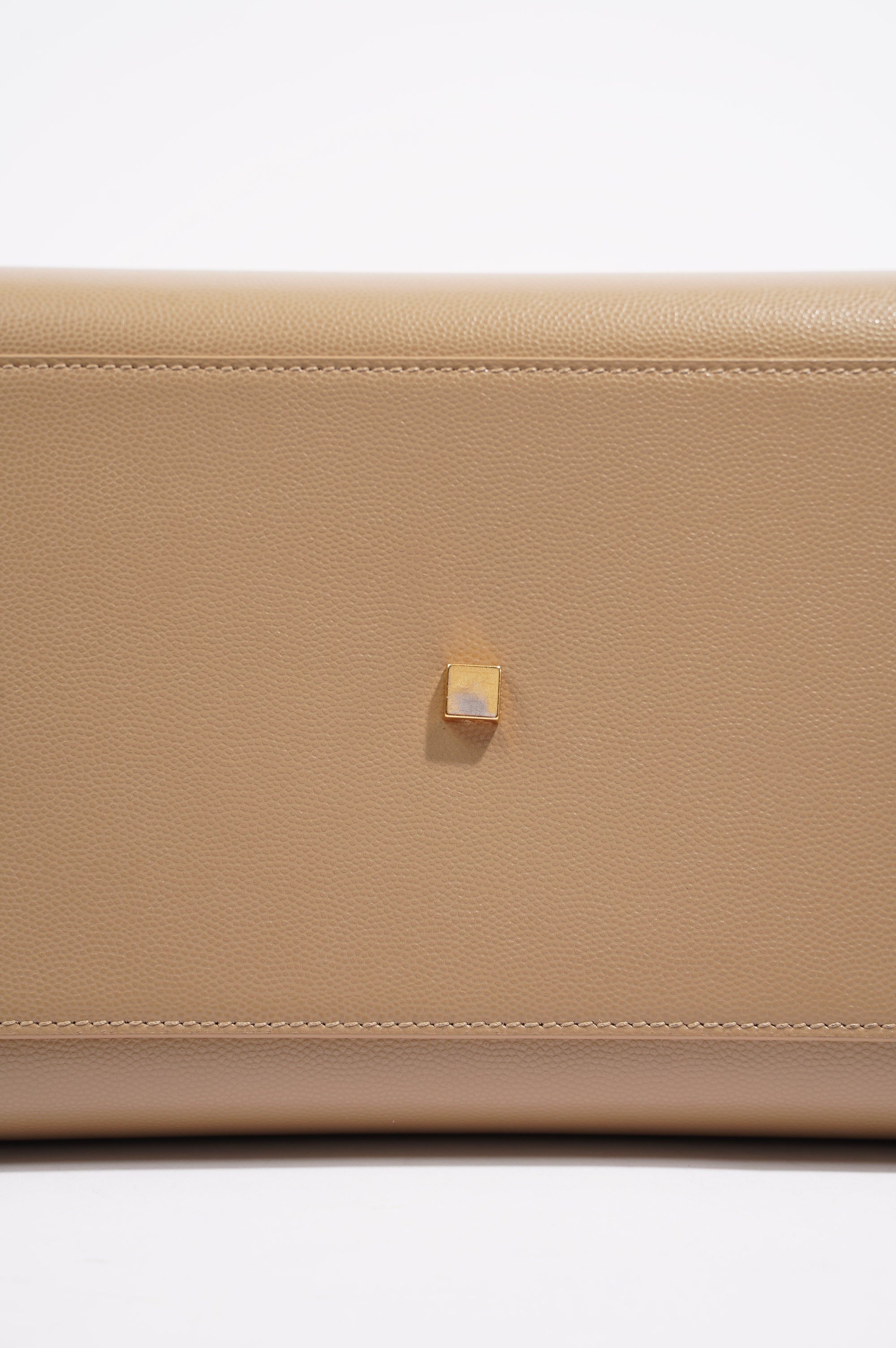 Saint Laurent Womens Uptown Tote Beige Small