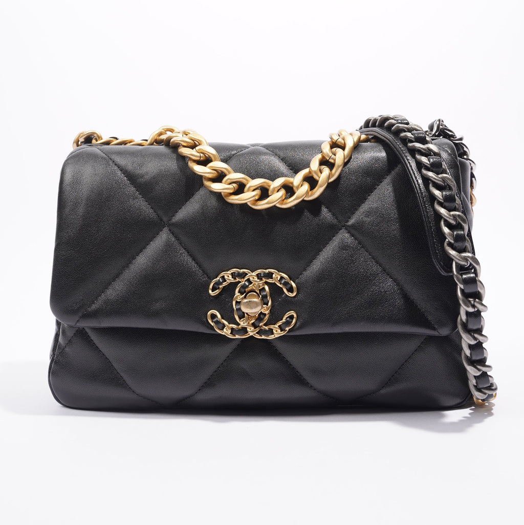 Chanel 19 Bag Black Lambskin Small