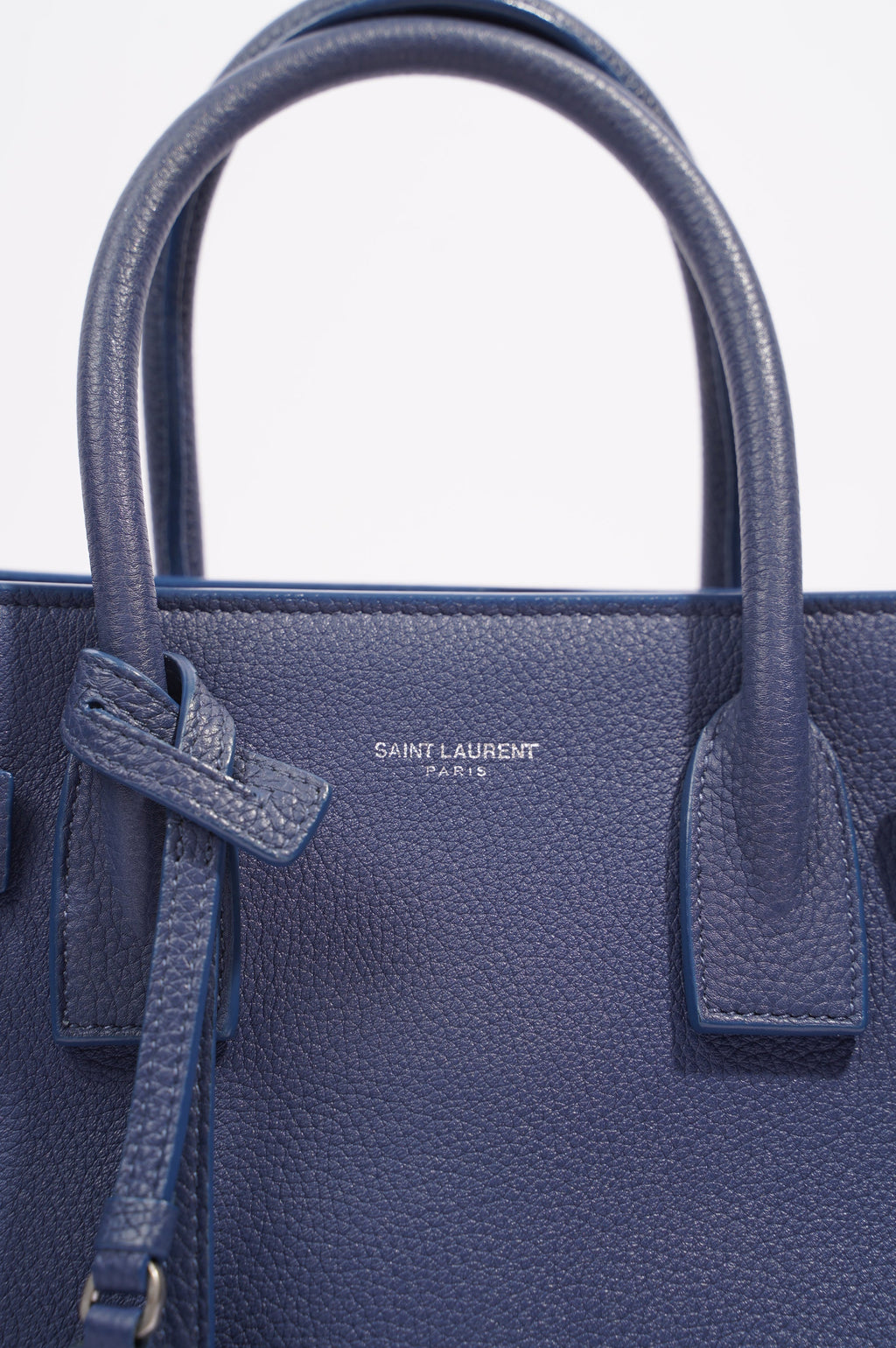 Saint Laurent Womens Sac De Jour Blue Baby