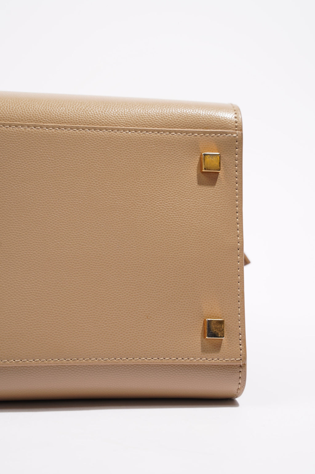 Saint Laurent Womens Uptown Tote Beige Small