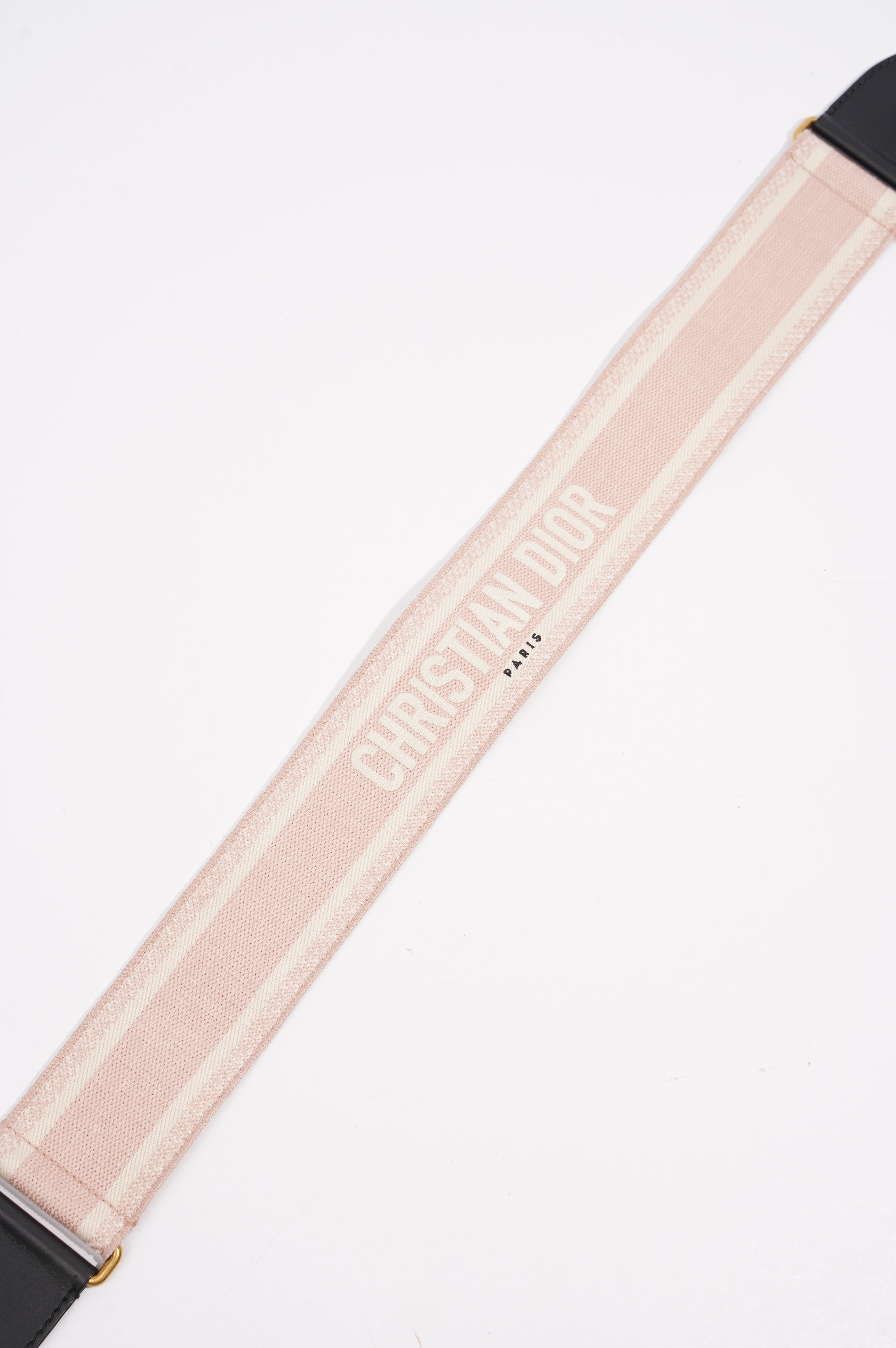 Christian Dior Womens Saddle Strap White / Pink