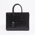 Saint Laurent Womens Sac De Jour Black Croc Baby